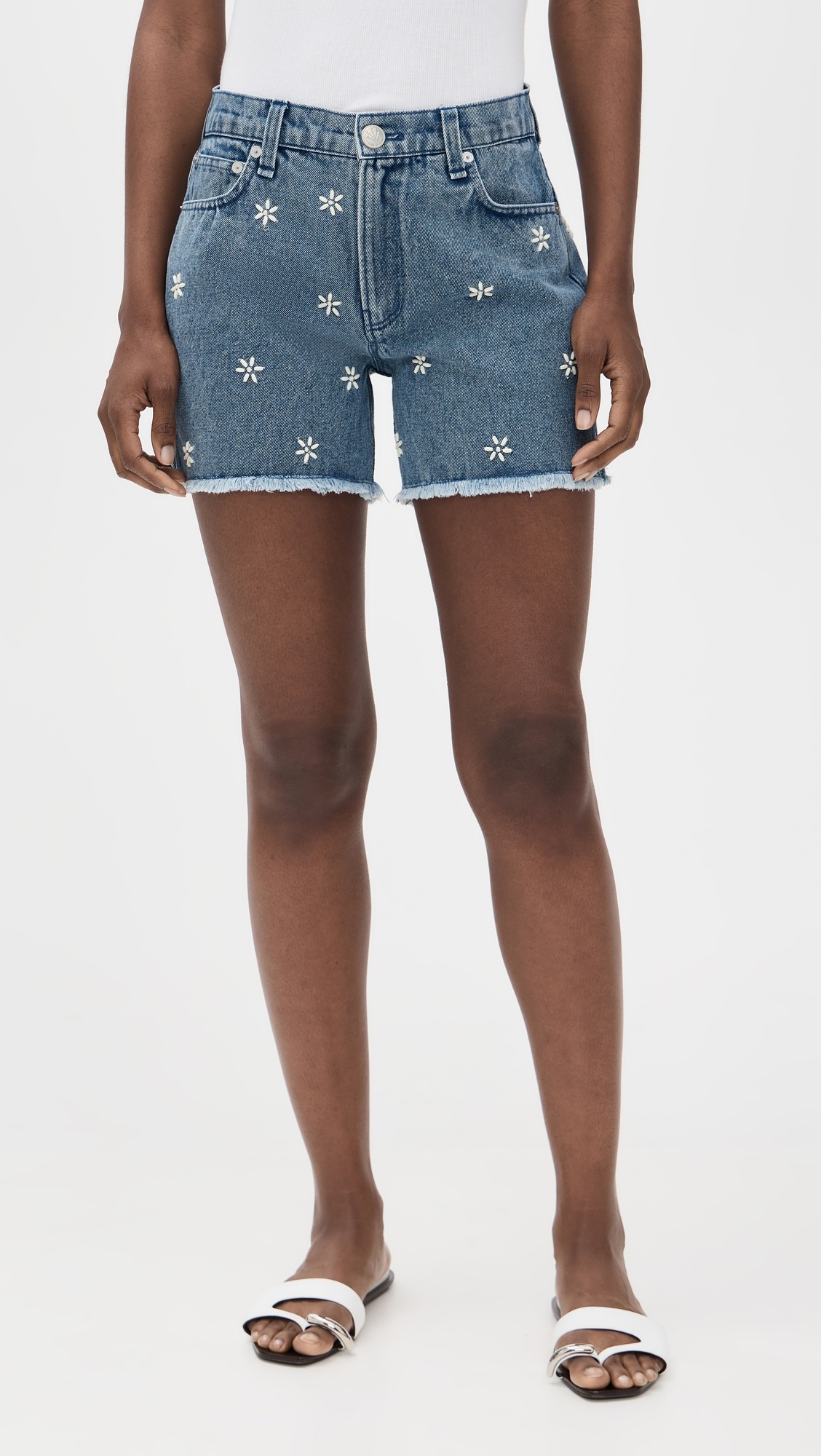 Aspen Embellished Denim Shorts - 1