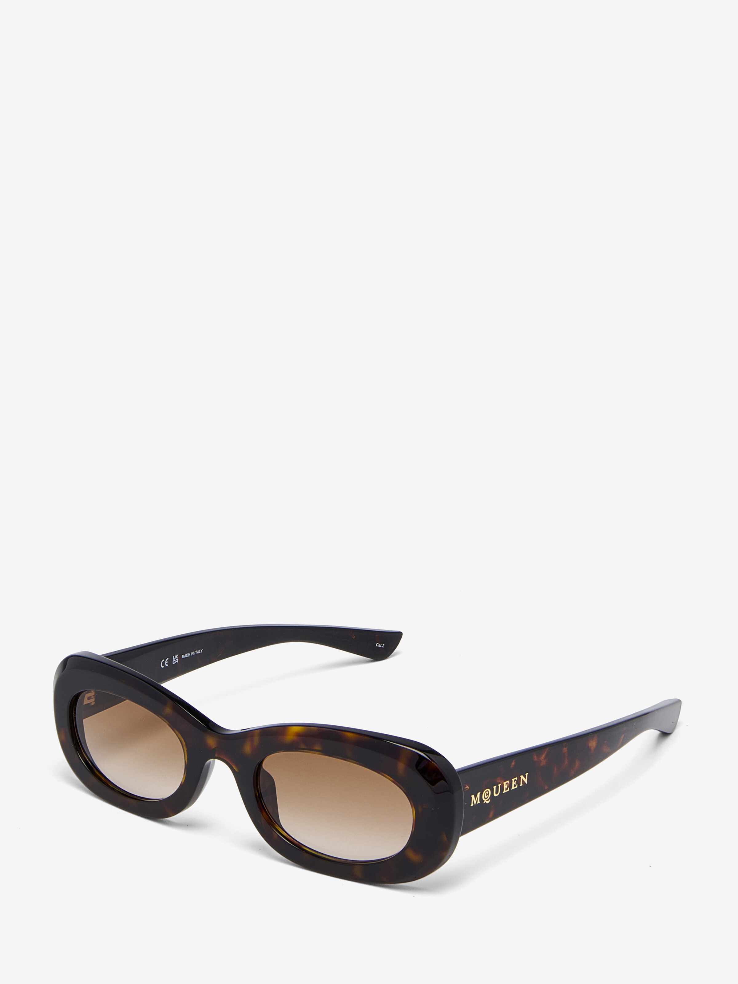 McQueen Logo Oval Sunglasses - 3