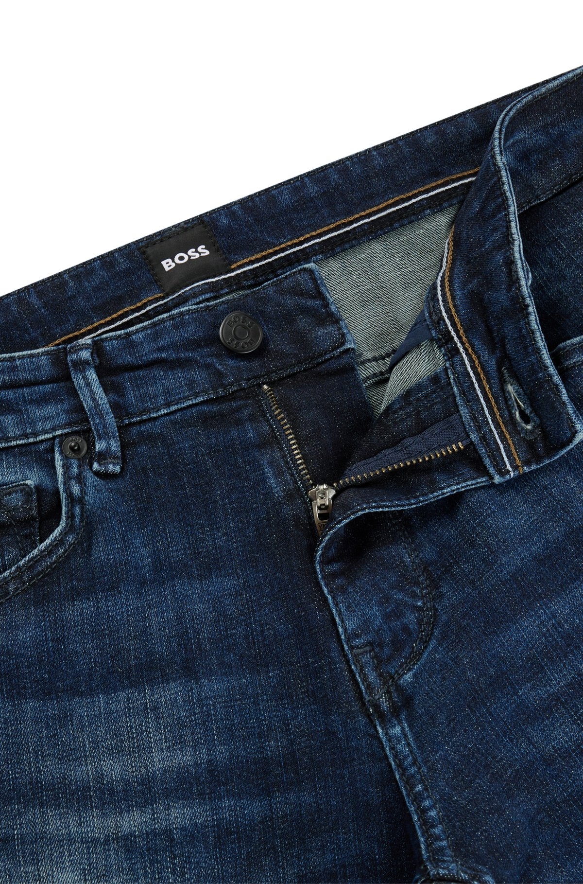 EXTRA-SLIM-FIT JEANS IN INDIGO SUPER-STRETCH DENIM - 6