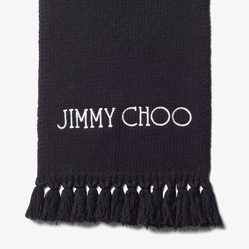 JIMMY CHOO Jutta
Black Wool Scarf with Embroidered Jimmy Choo Logo outlook
