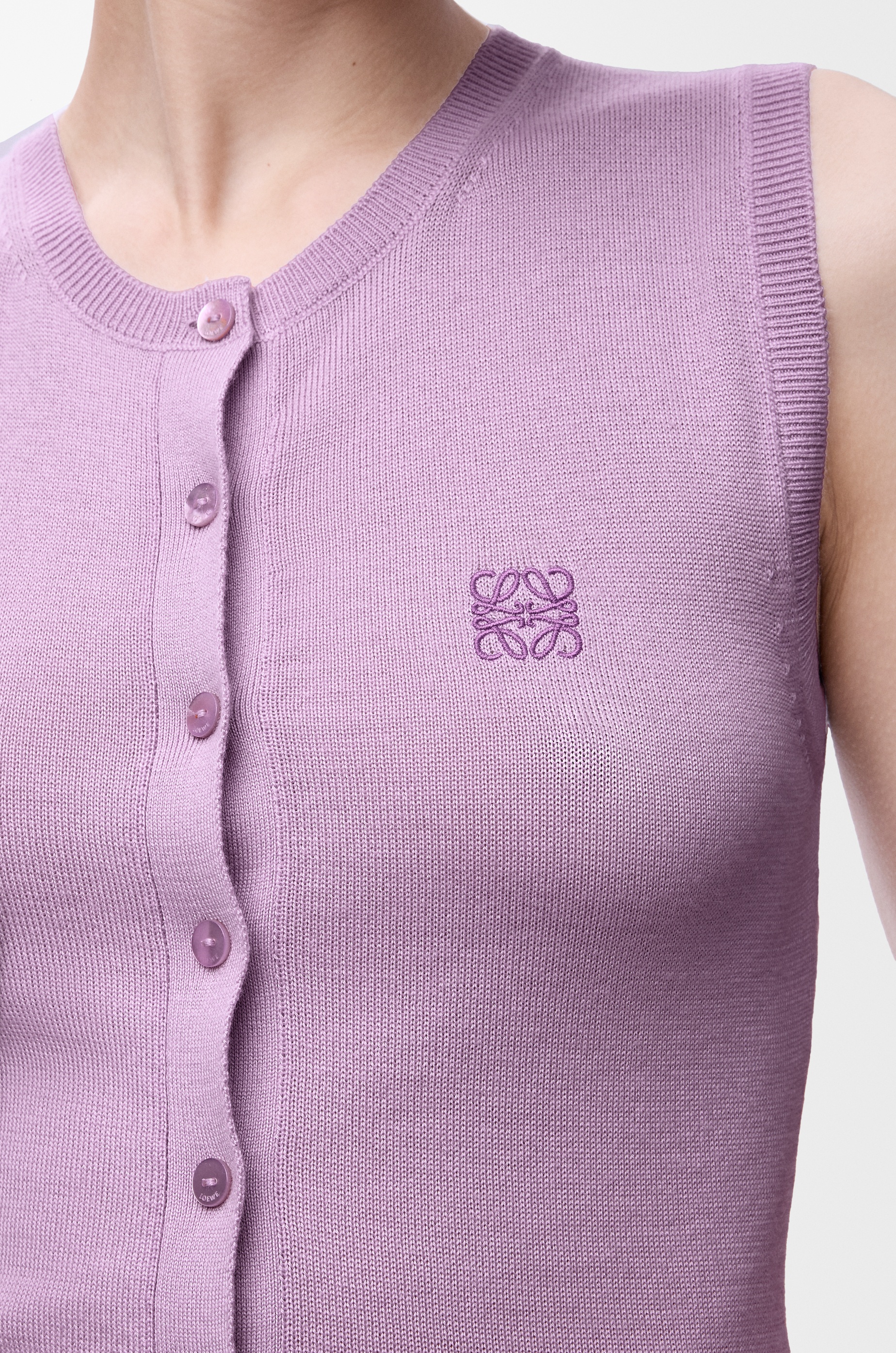 Vest in cashmere and silk - 5
