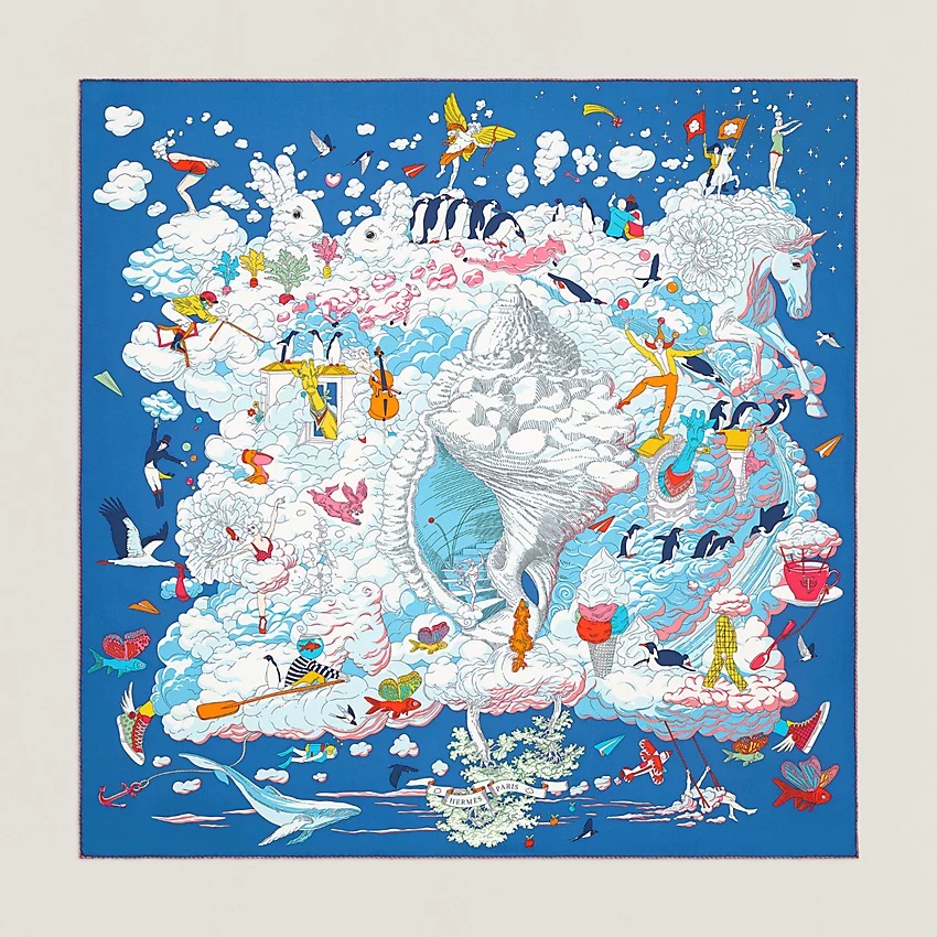 Sur Mon Nuage scarf 90 - 1