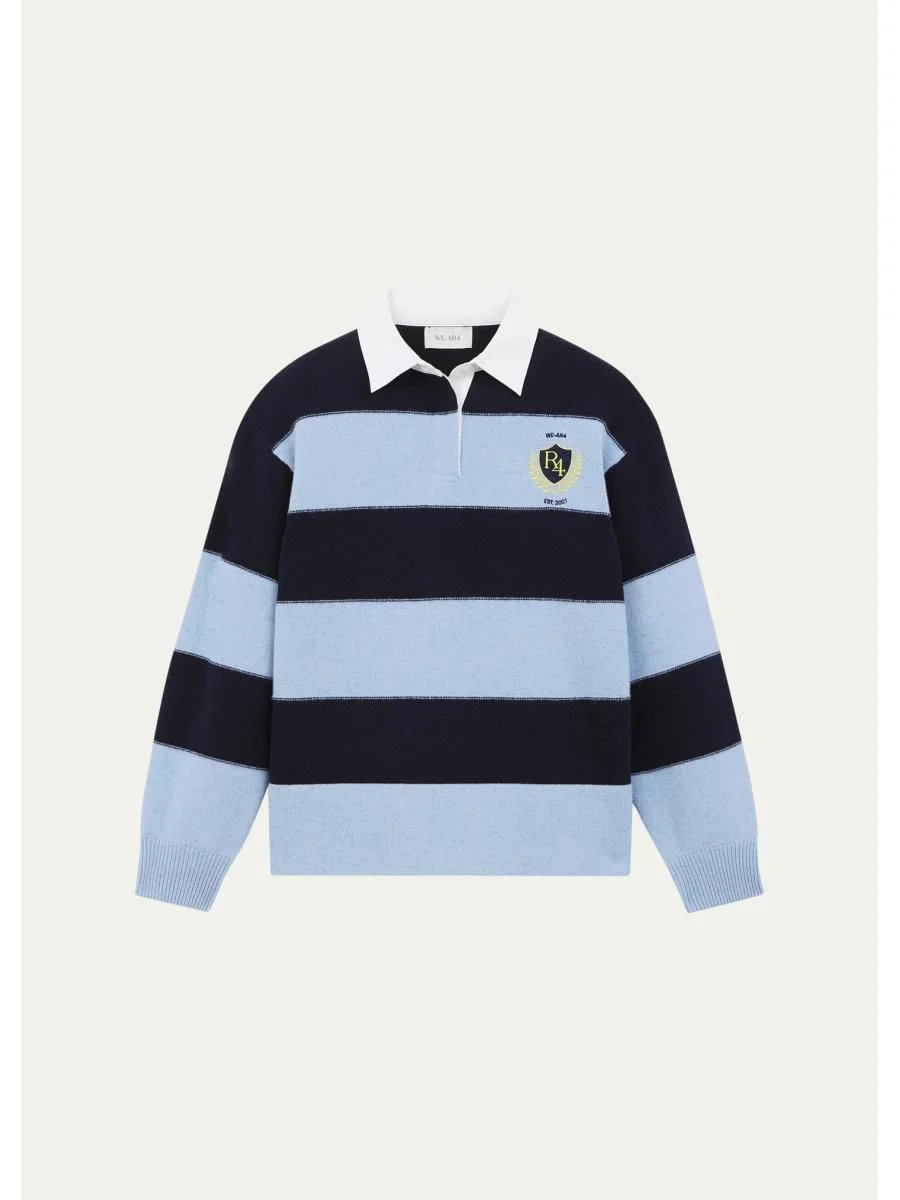 The Royal Striped Polo Sweater - 1