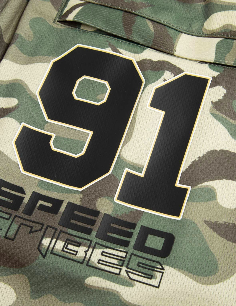 GODHEAD APPLIQUÉ MESH SHORTS 9