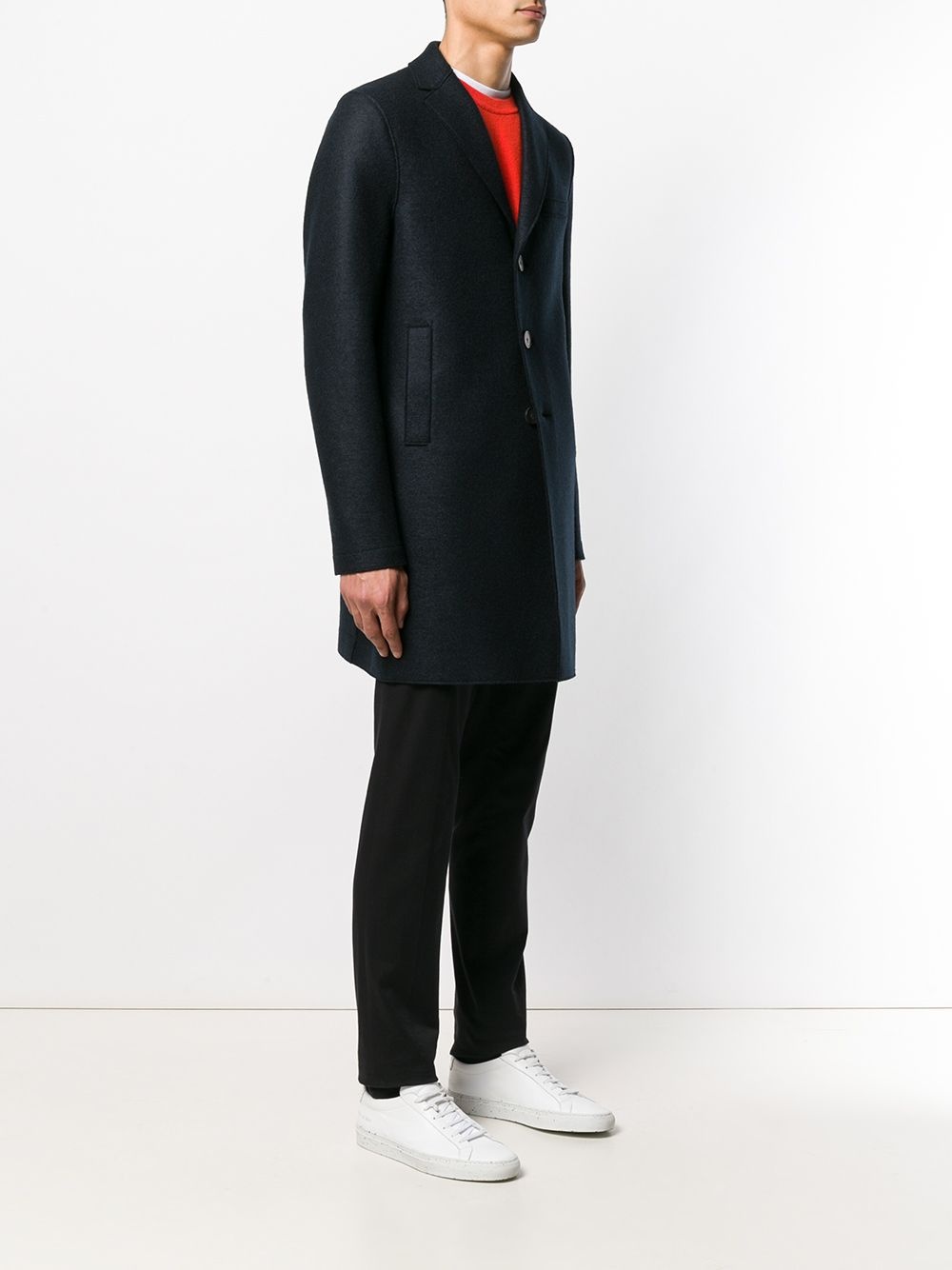 one button single breasted coat - 3