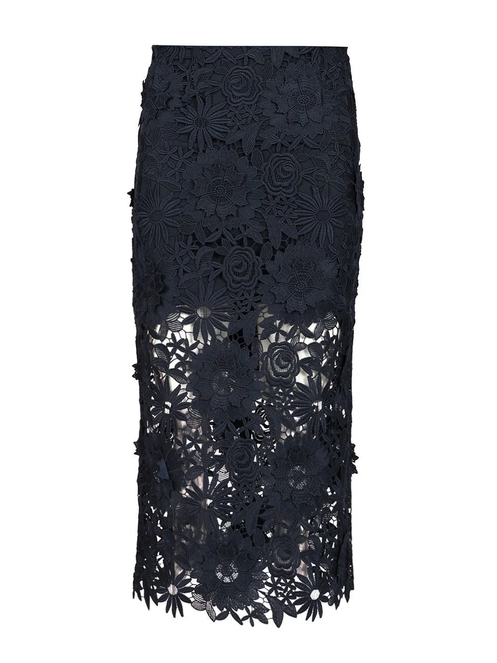 Rotate Women 3D Lace Pencil Skirt - 1