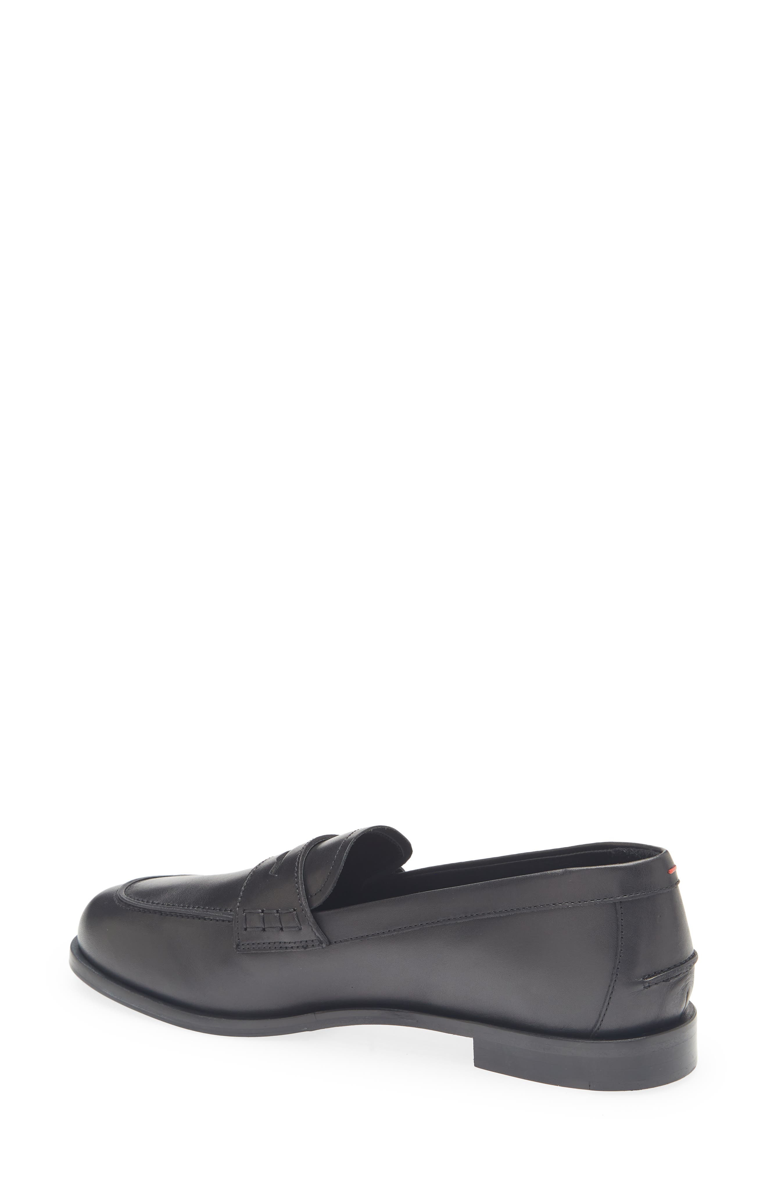 aeyde Oscar Penny Loafer in Black at Nordstrom - 2
