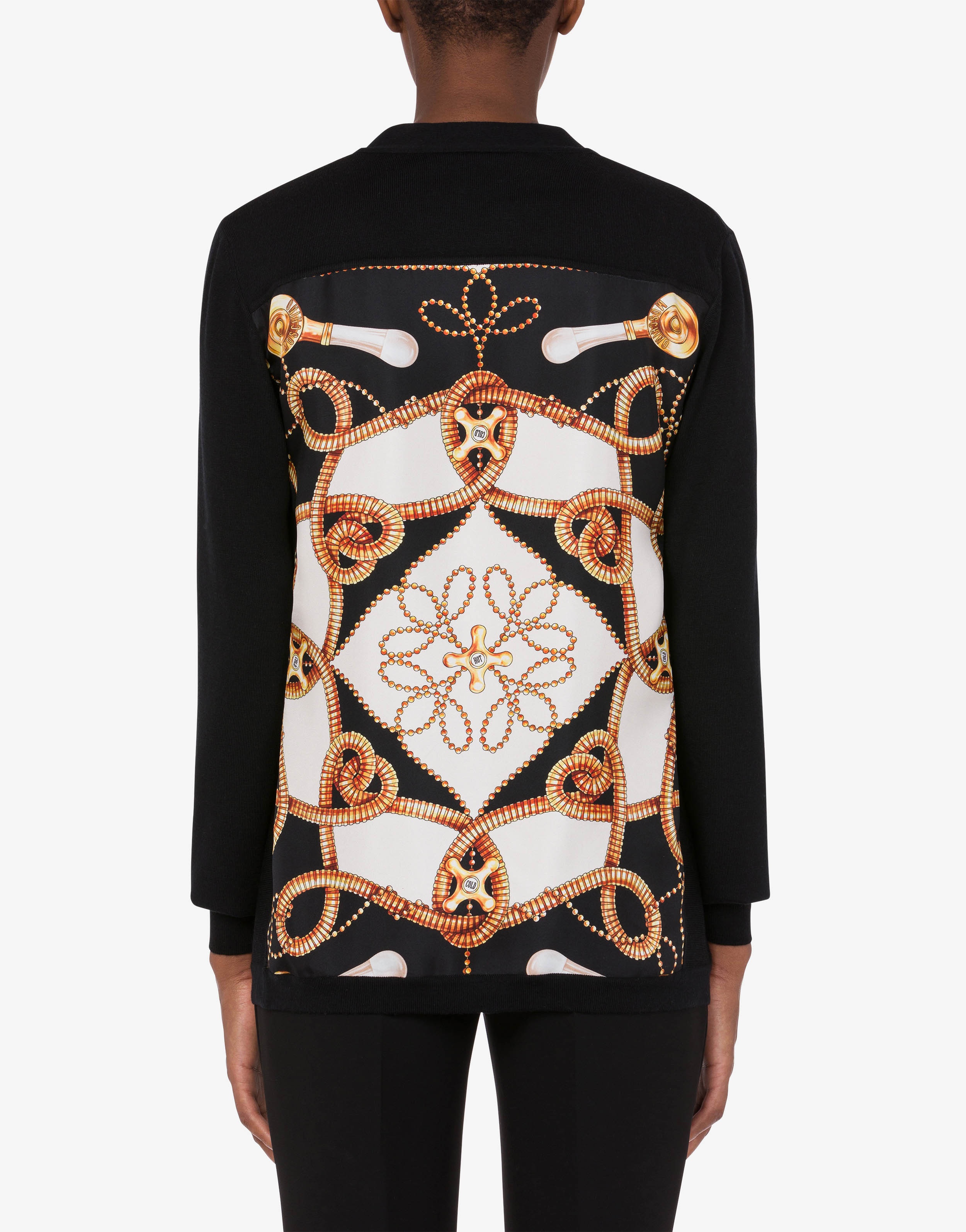FAUCETS PRINT WOOL AND SILK CARDIGAN - 3
