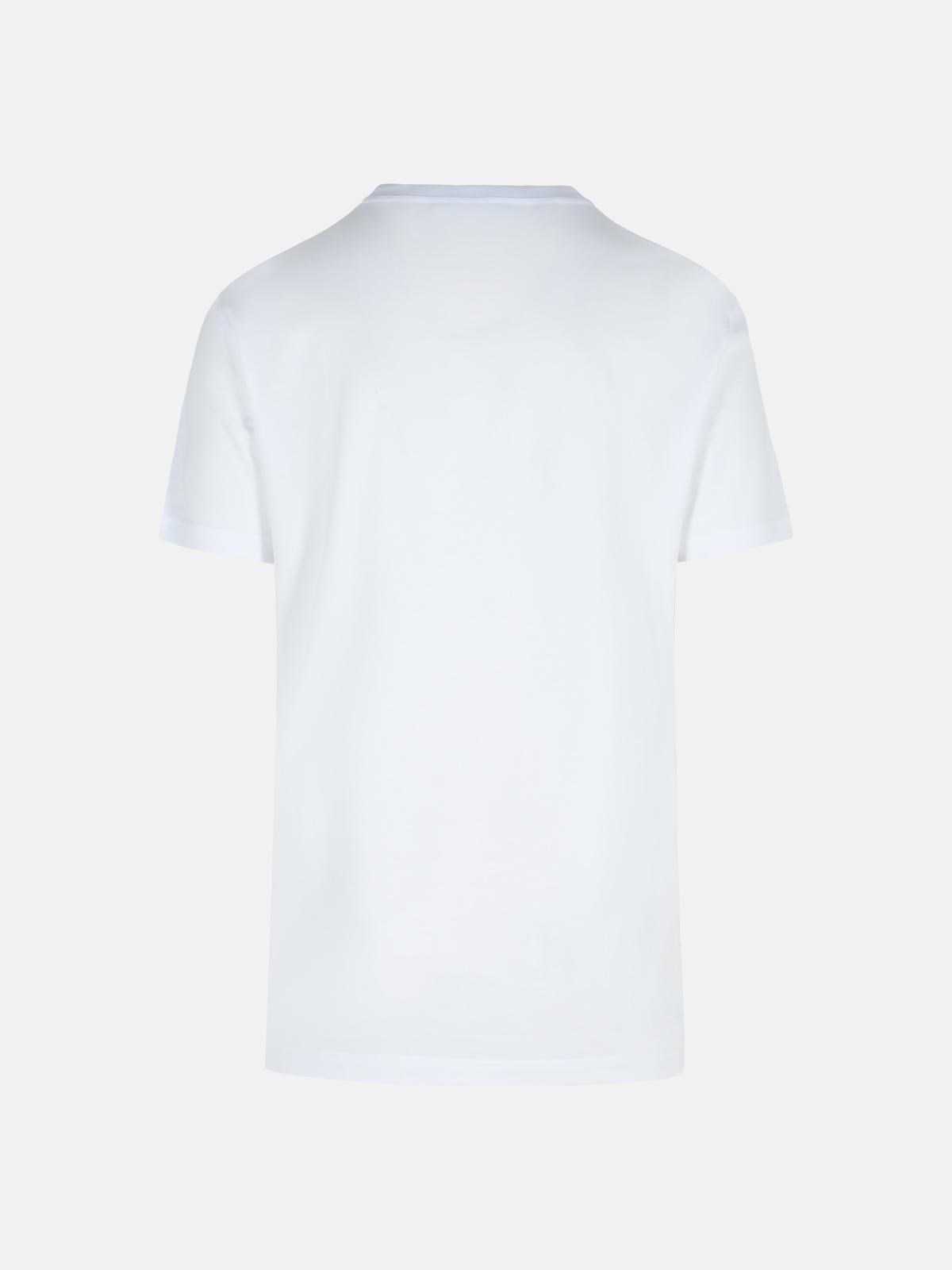 WHITE COTTON T-SHIRT - 3