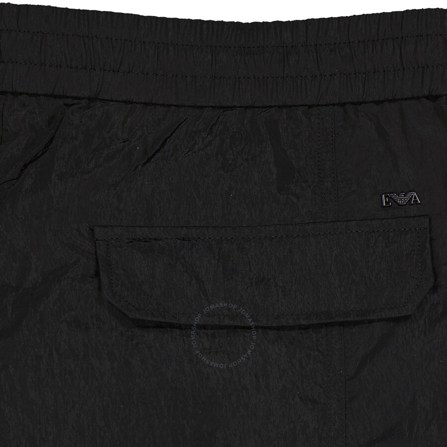 Emporio Armani Men's Black Drawstring Trousers - 6