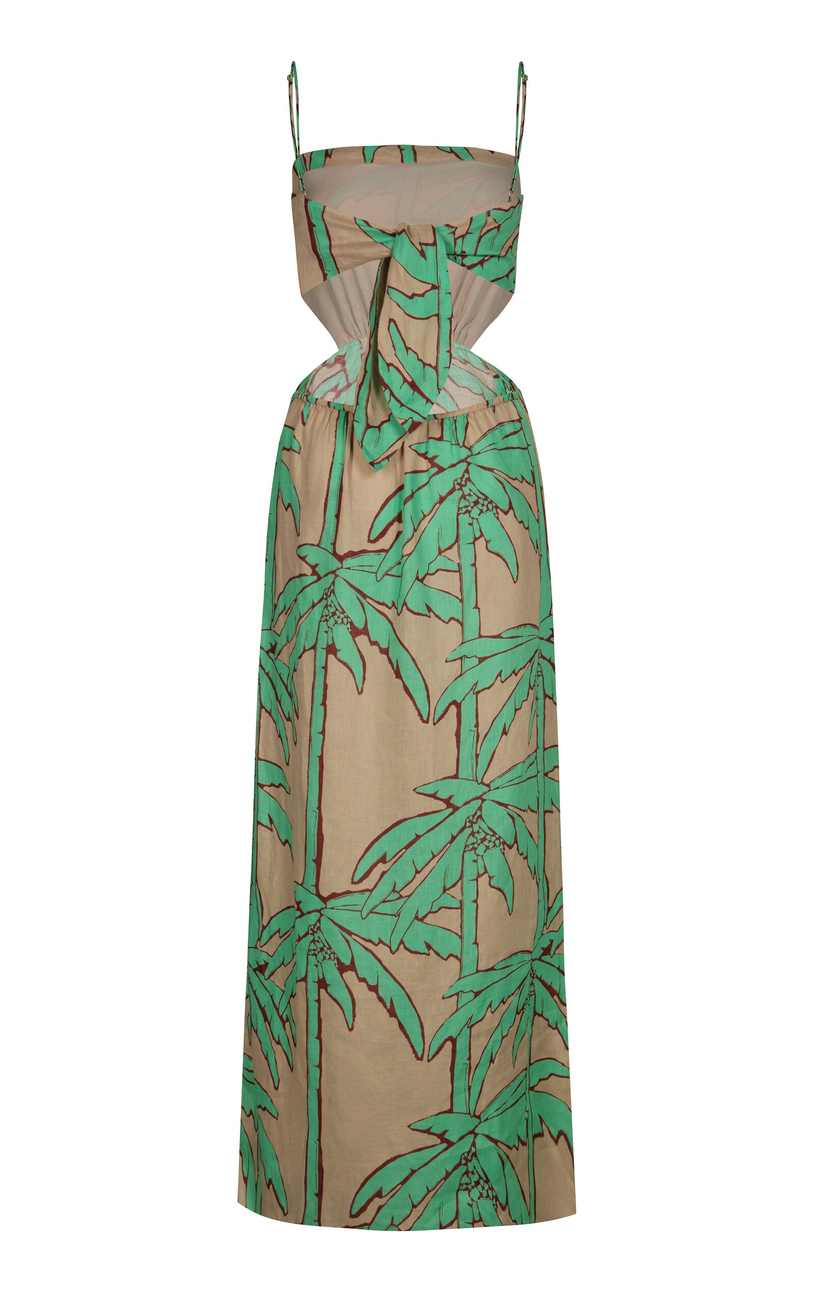 Beach Harmony Printed Linen Midi Dress print - 5