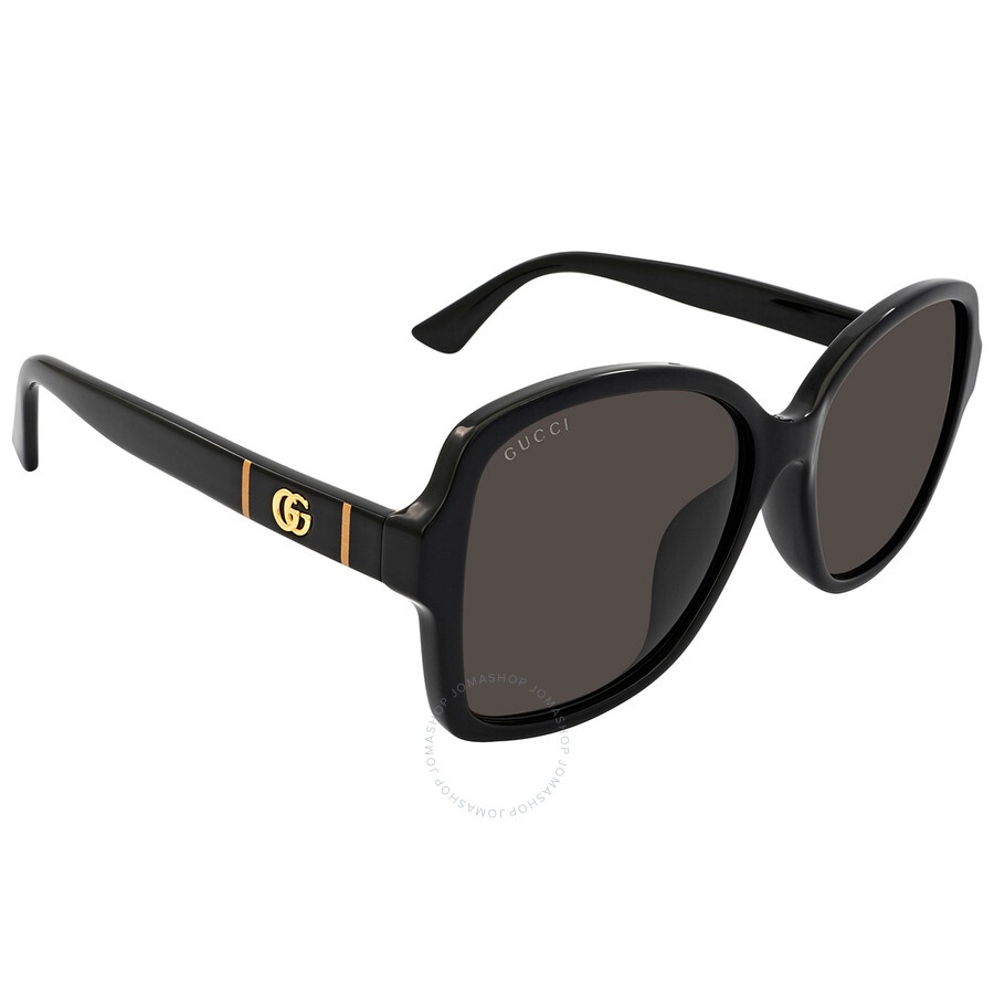 Gucci Grey Square Ladies Sunglasses GG0765SA 002 57 - 3