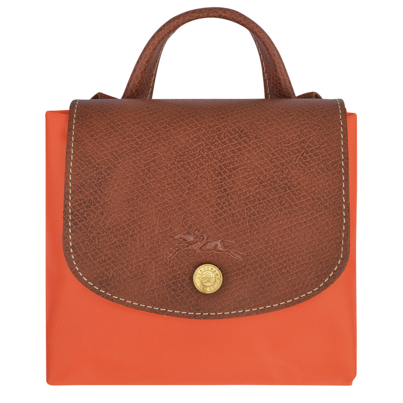 Le Pliage Original M Backpack Orange - Recycled canvas 4