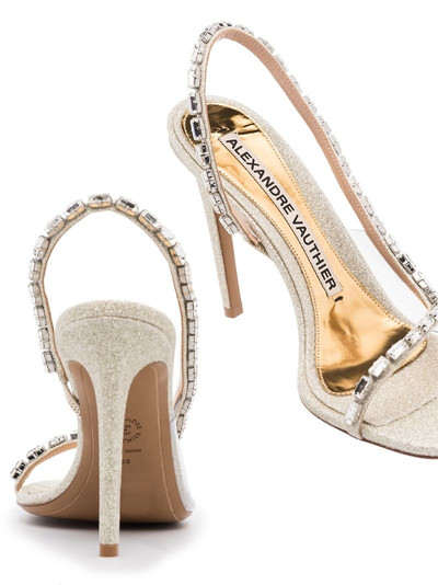 ALEXANDRE VAUTHIER Elizabeth 100 mm glitter embellished sandals outlook