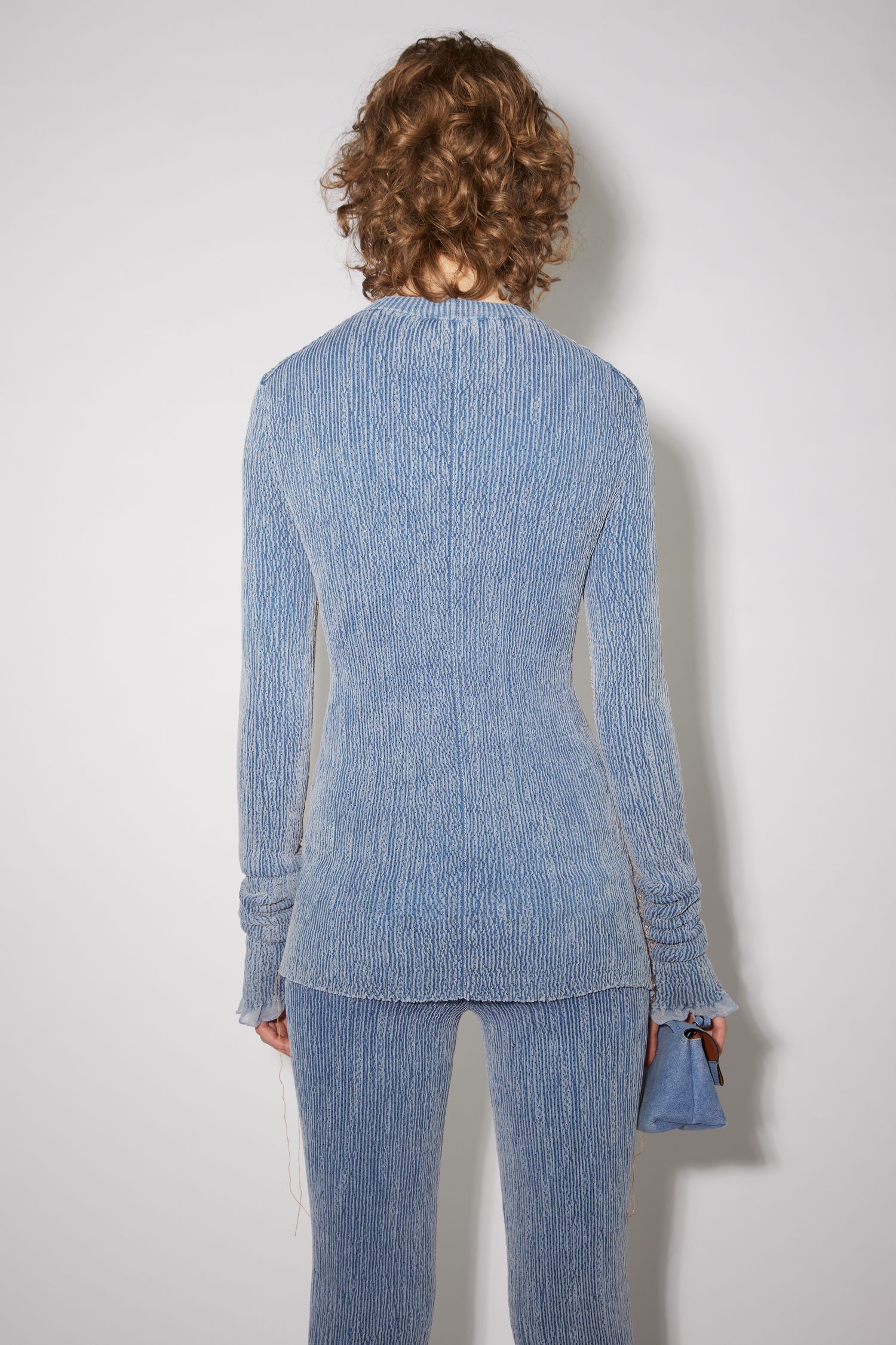 Denim wash sweater - Denim blue - 3