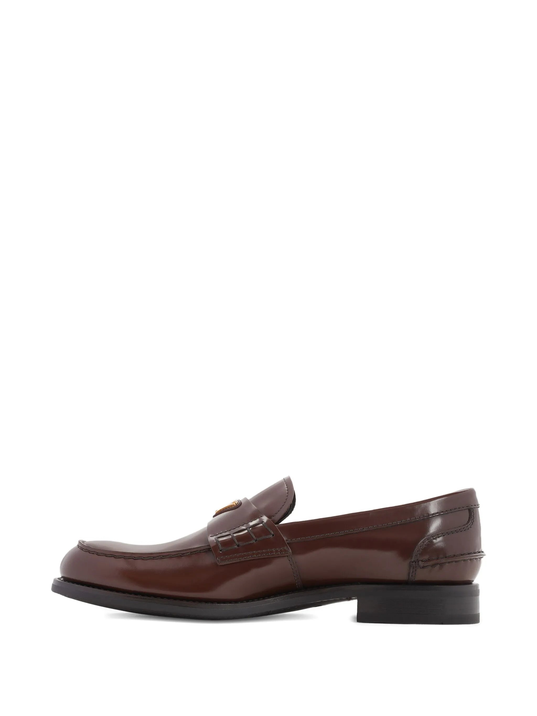 Prada Leather Logo-plaque Loafers - 4