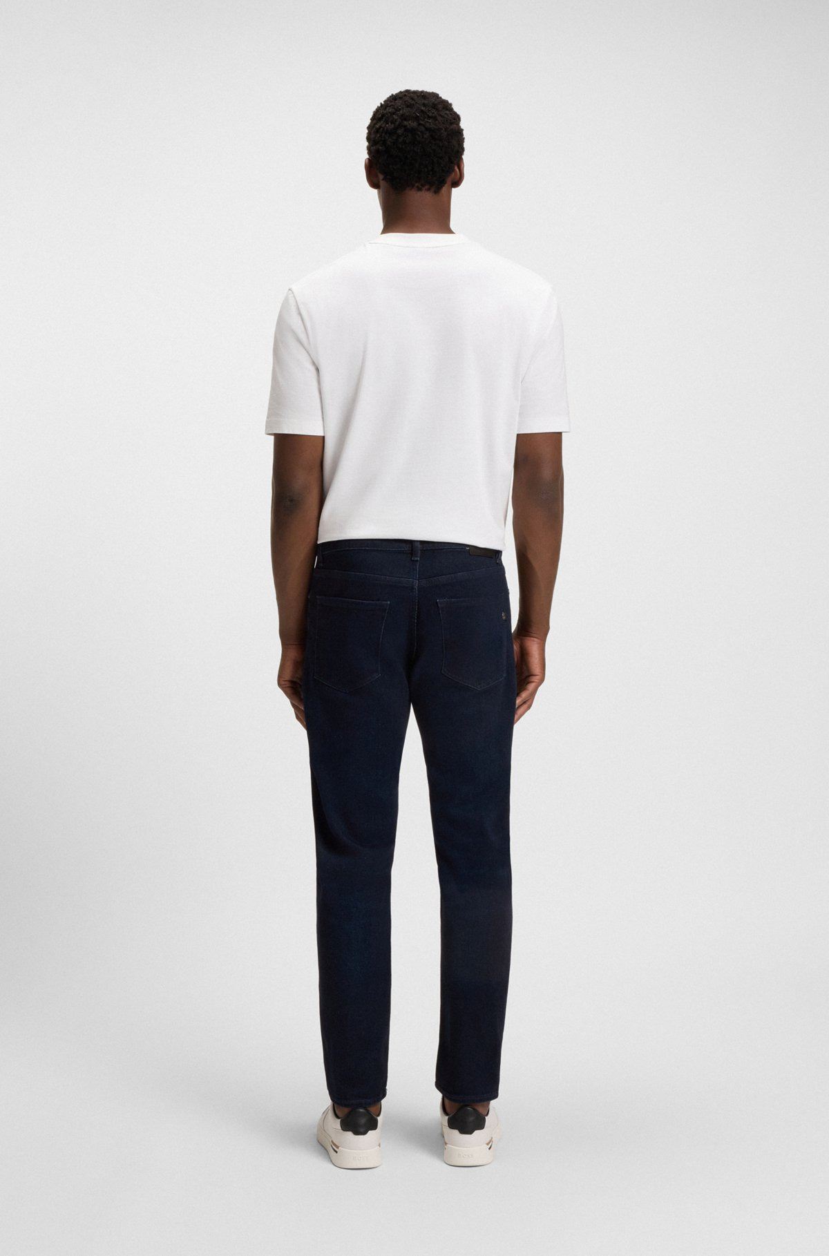 MAINE REGULAR-FIT JEANS IN DARK-BLUE SUPER-SOFT DENIM - 4