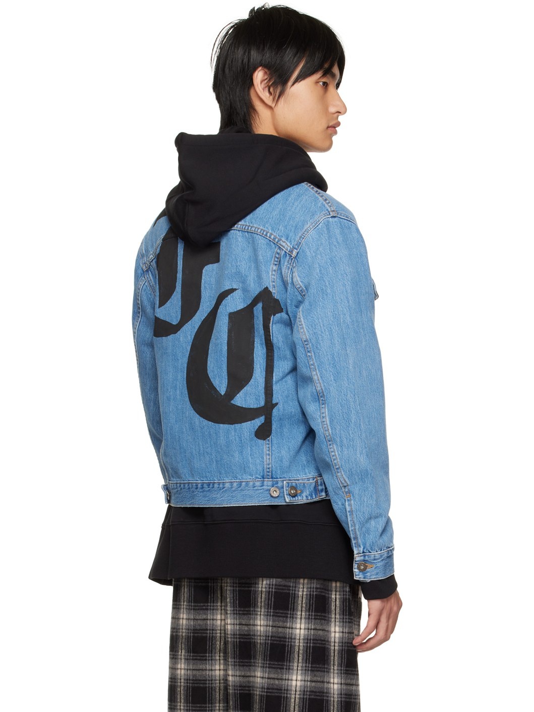 Blue Print Denim Jacket - 3