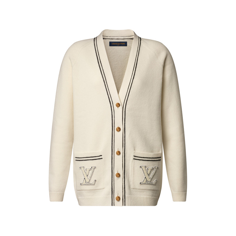 Contrast Accent Oversized Cardigan 1