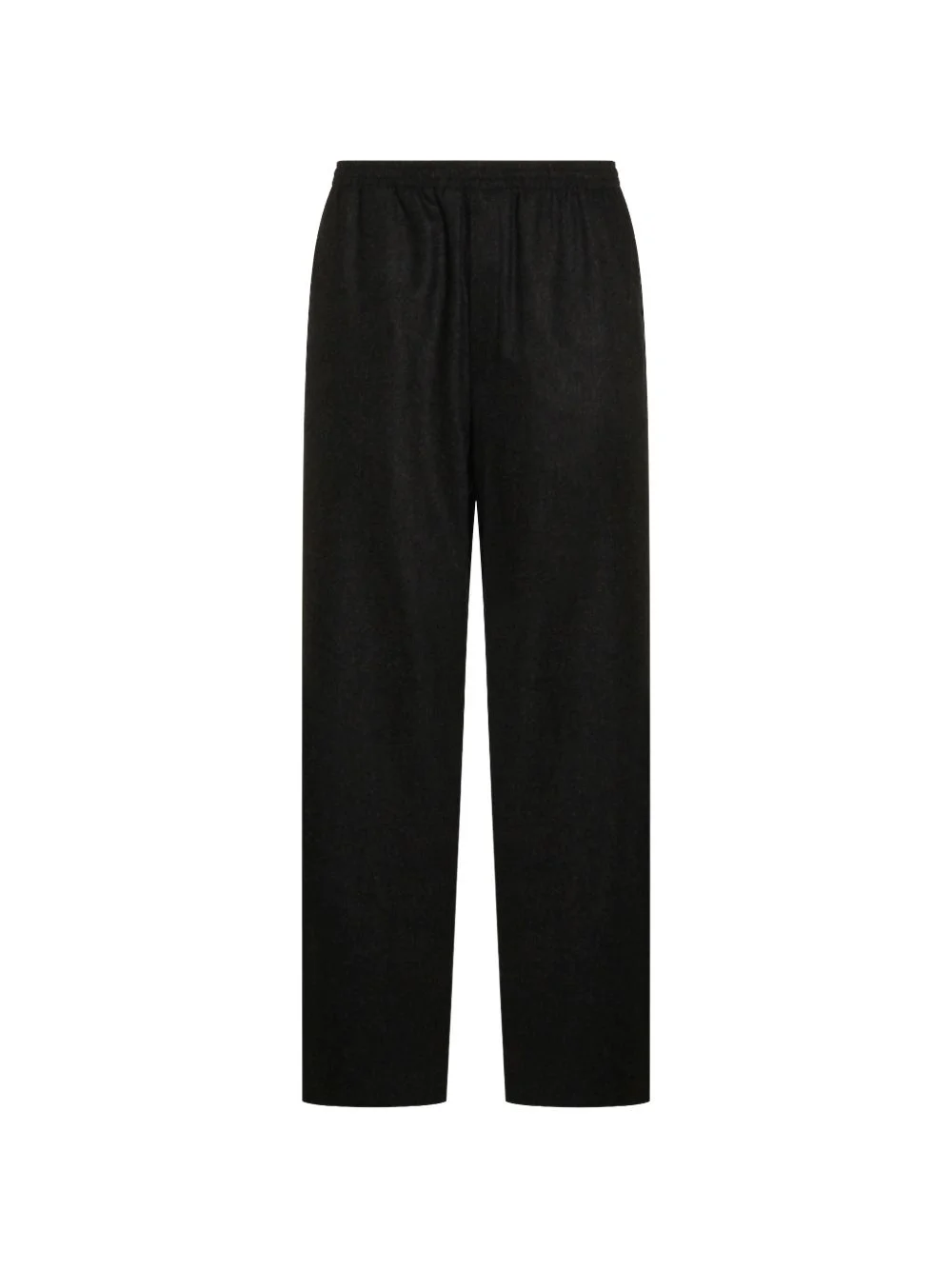 elasticated-waist wool trousers - 1