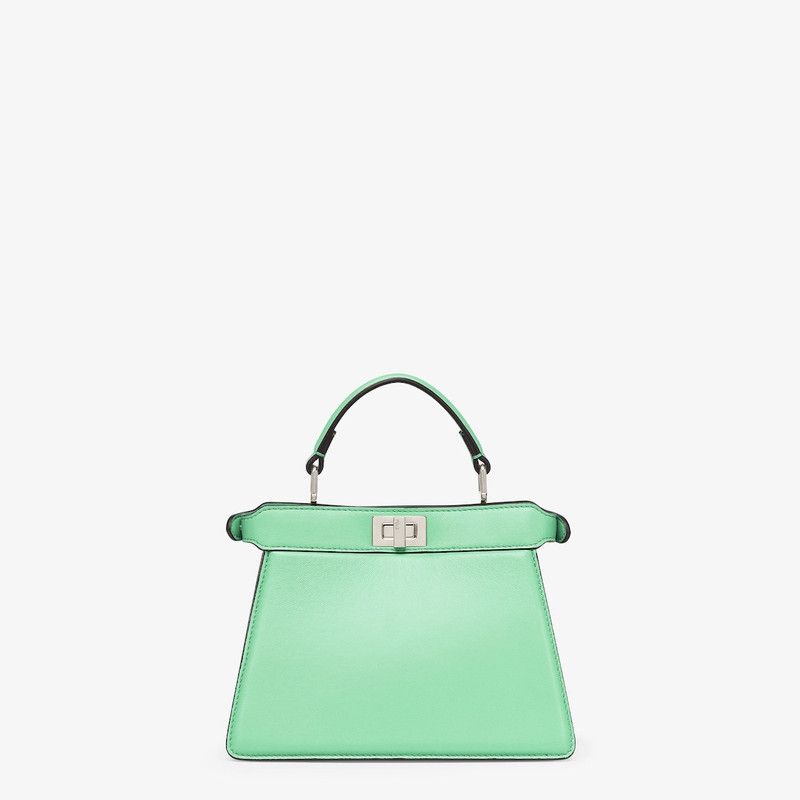 Iconic Peekaboo ISeeU bag in an ideal, compact size. Made of soft, padded, green nappa leather and e 3