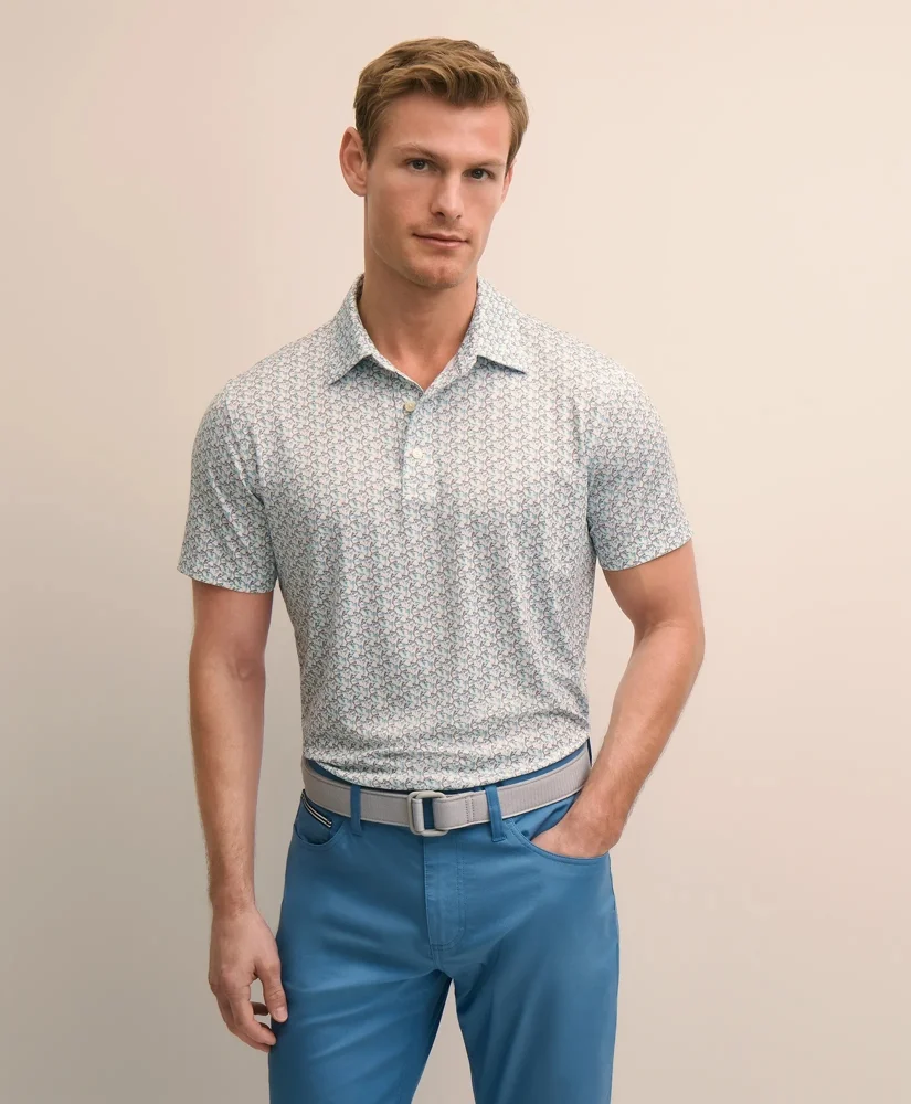 Performance Series Vintage Marlin Motif Polo Shirt - 1