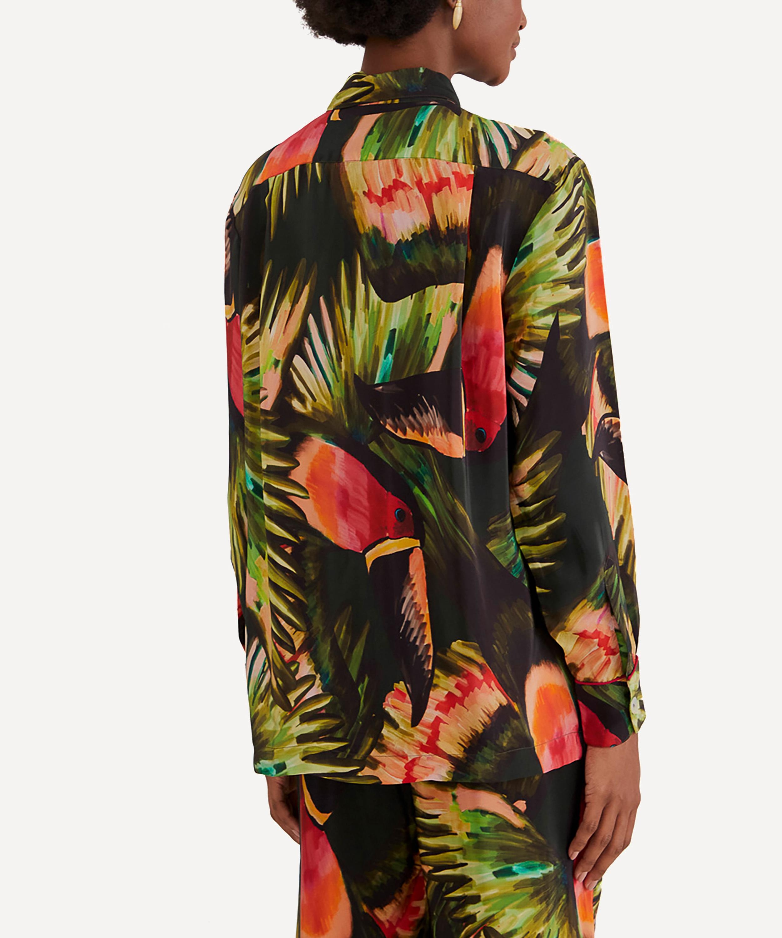 Green Painted Toucans Shirt - 3