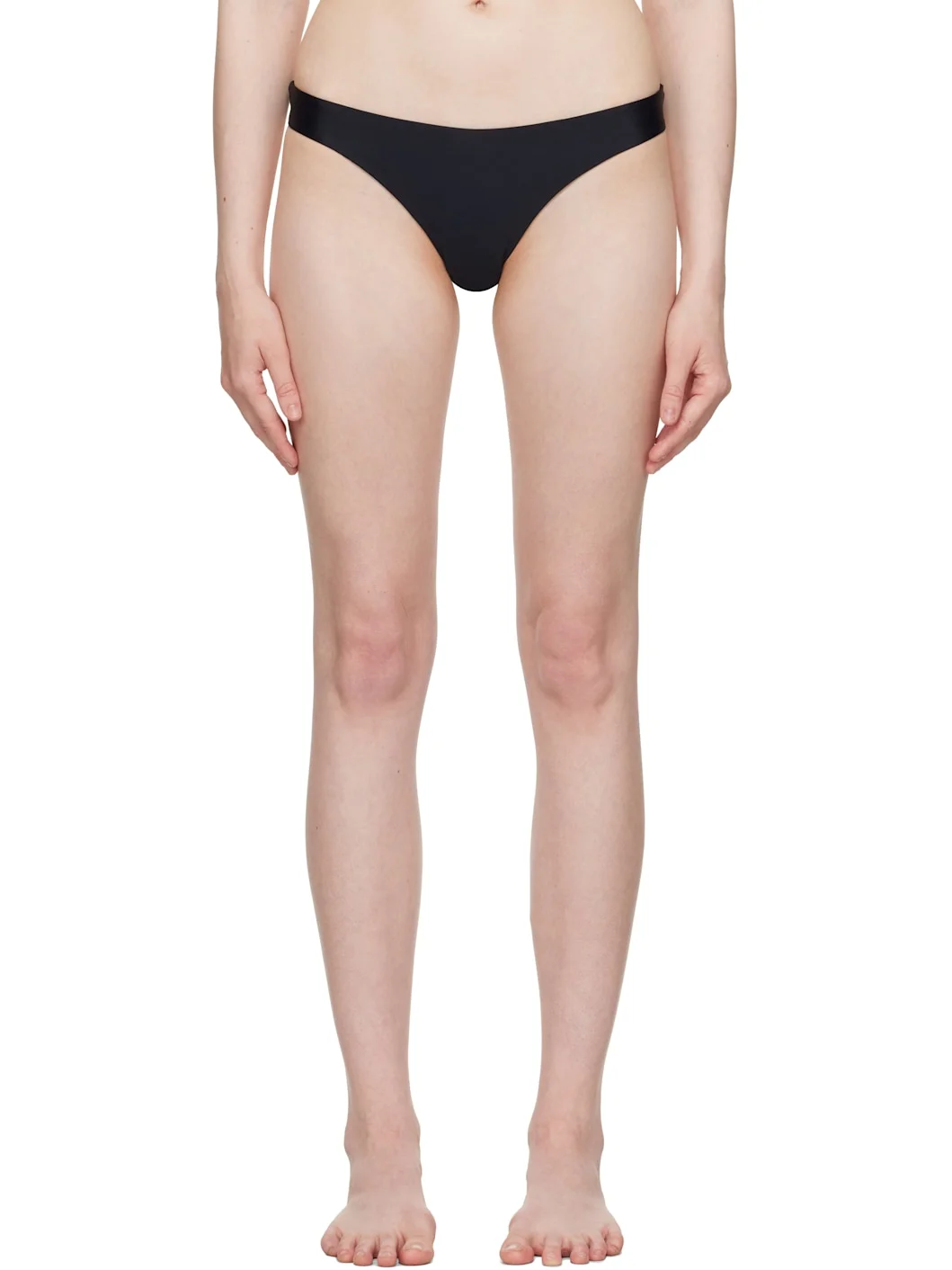 Black Quick-Drying Bikini Bottom - 1