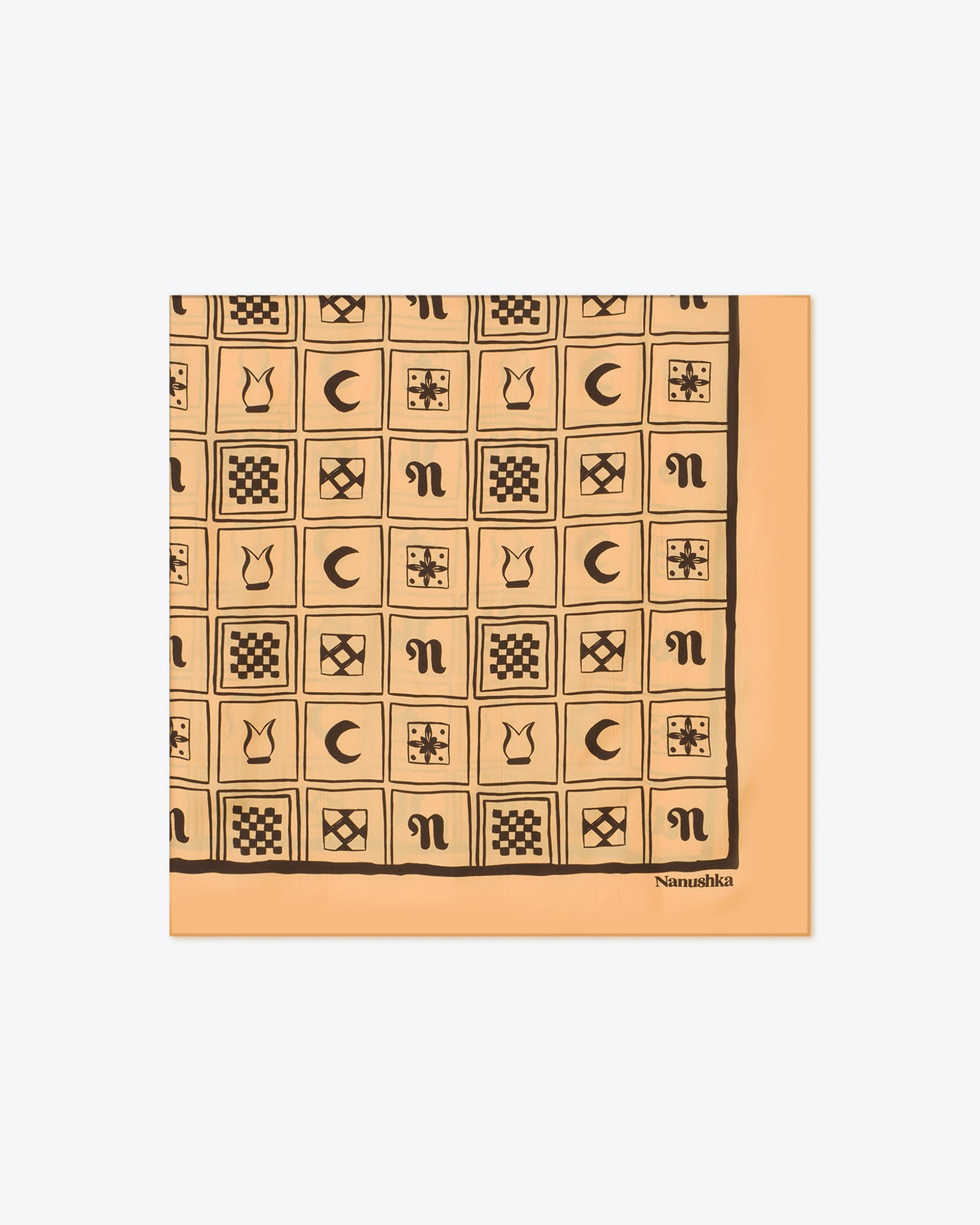 MIANI - Printed silk scarf - Totem - 1