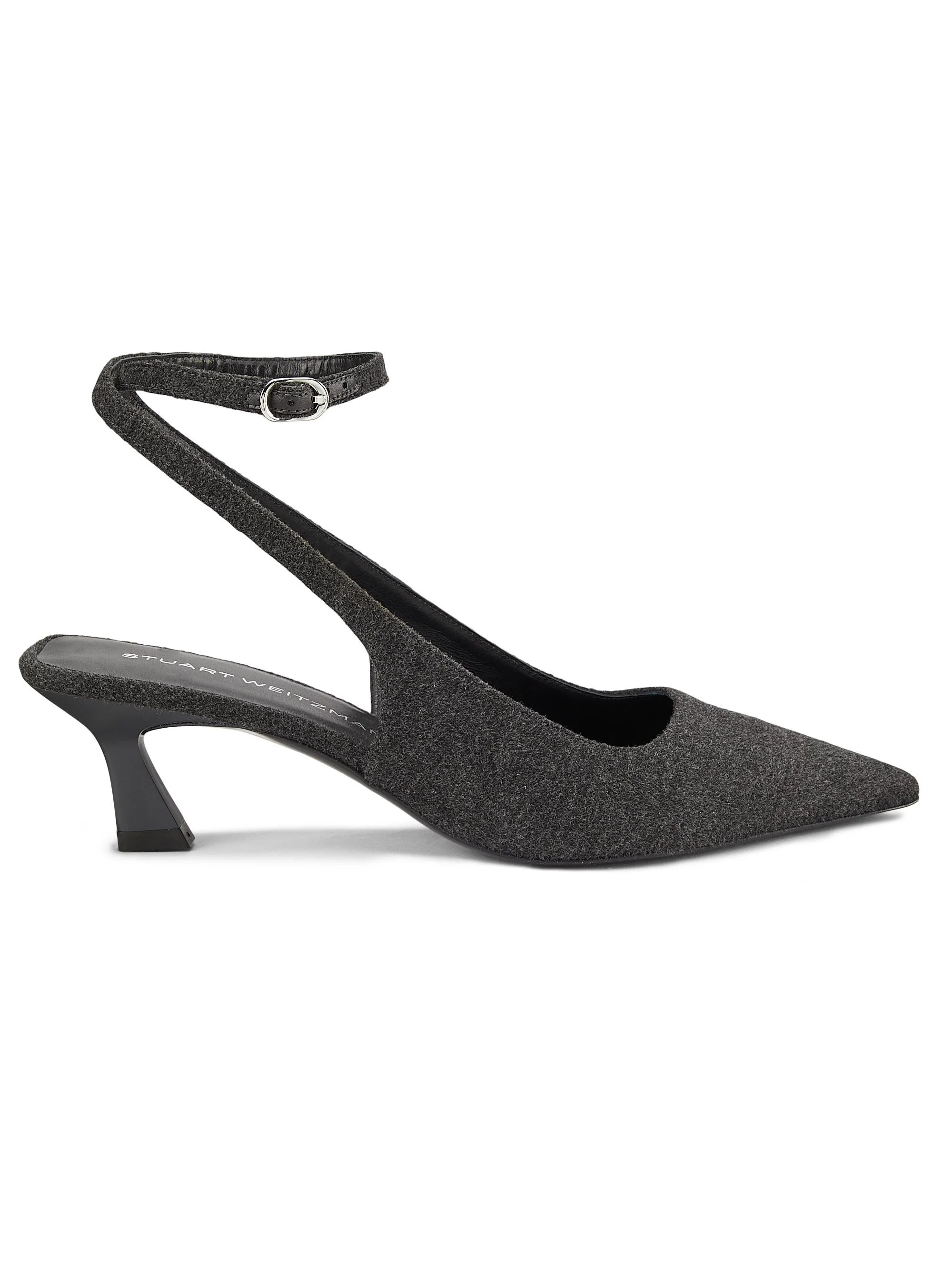 Women's Vinnie 50MM Flannel Pumps - Charcoal - 1