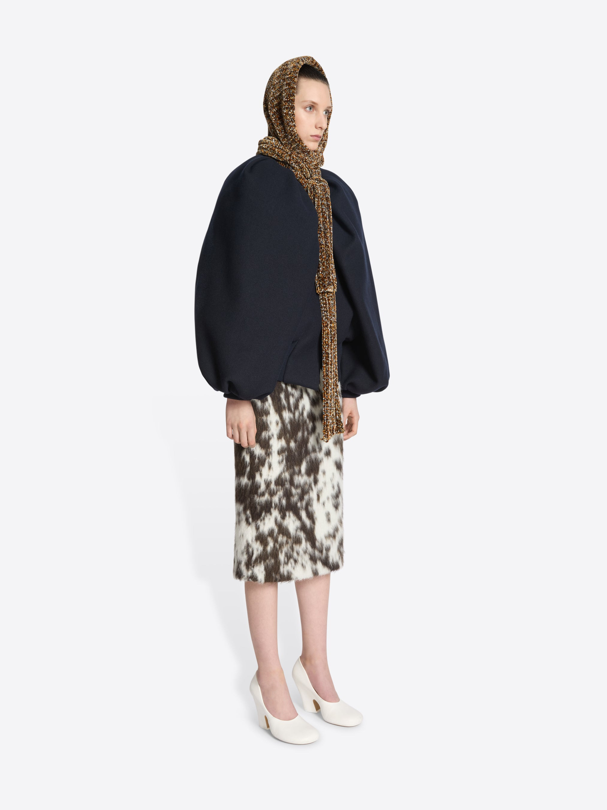 COWHIDE PRINT SKIRT - 3