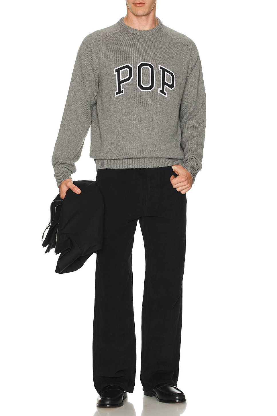 Knitted Arch Crew Neck Sweatshirt - 5