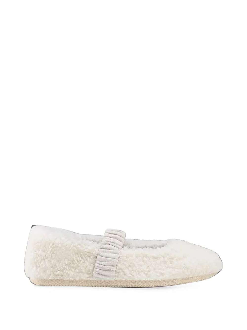 Vienna shearling-effect ballet flats - 1
