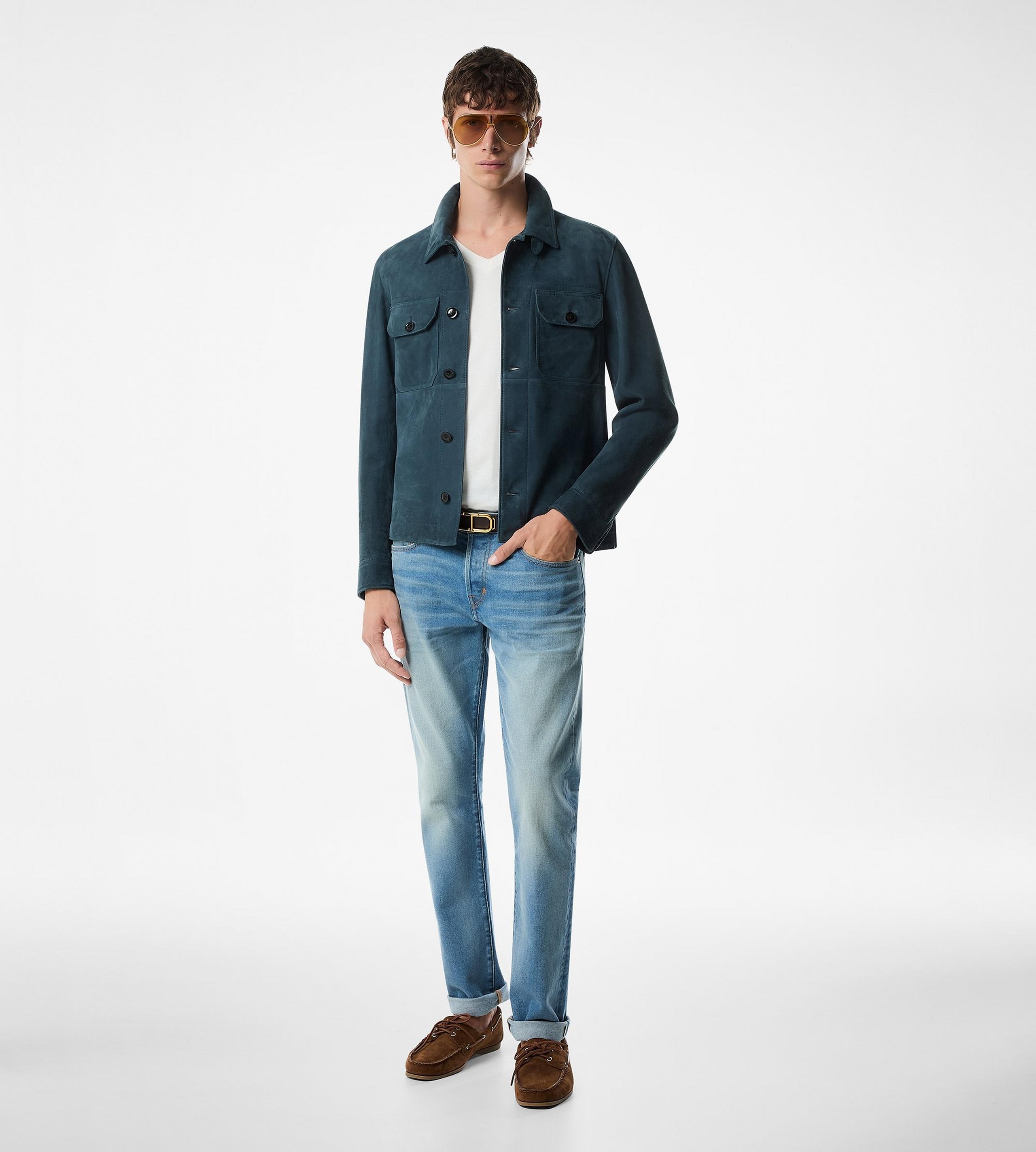 サファリトムフォード　スェウェットシャツ TOM FORD SUEDE LIGHTWEIGHT OUTERSHIRT | REVERSIBLE
