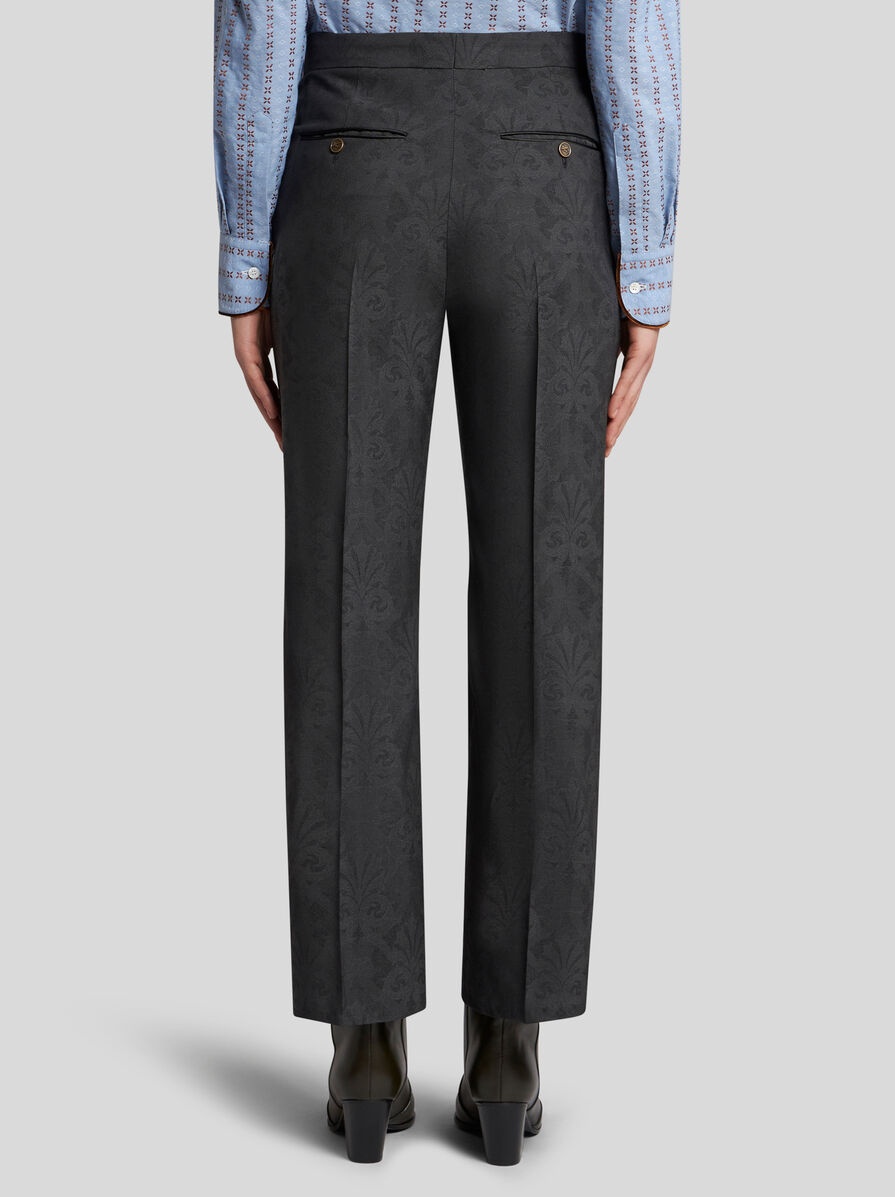 JACQUARD TROUSERS WITH PEGASO BUTTONS - 5