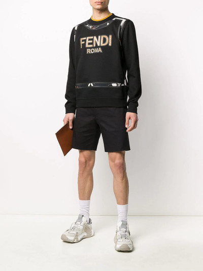 FENDI contrast stripe tailored short outlook