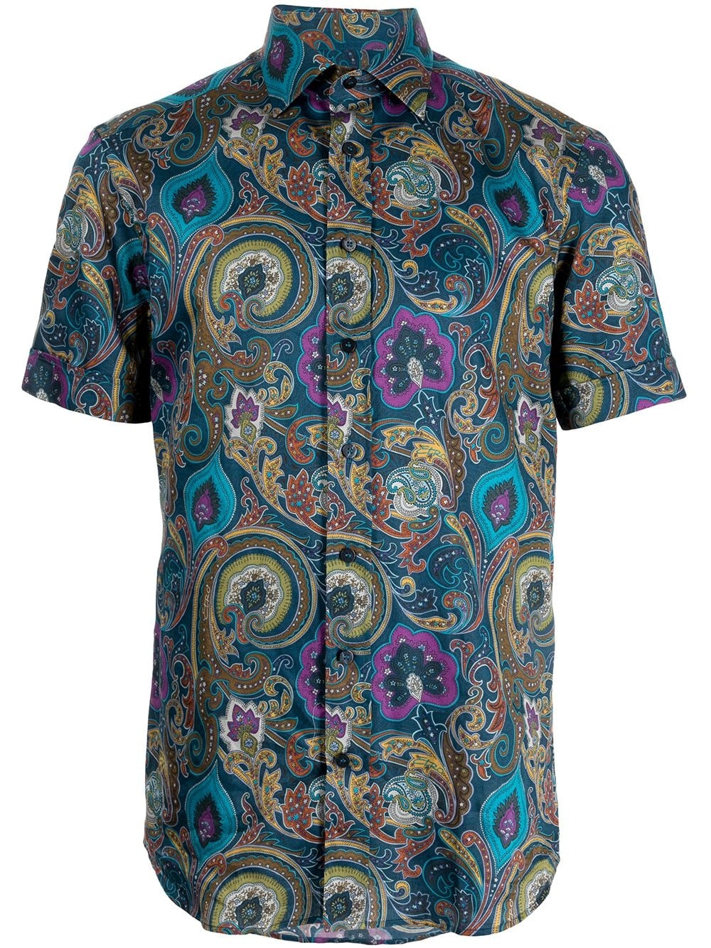 paisley-print cotton shirt - 1