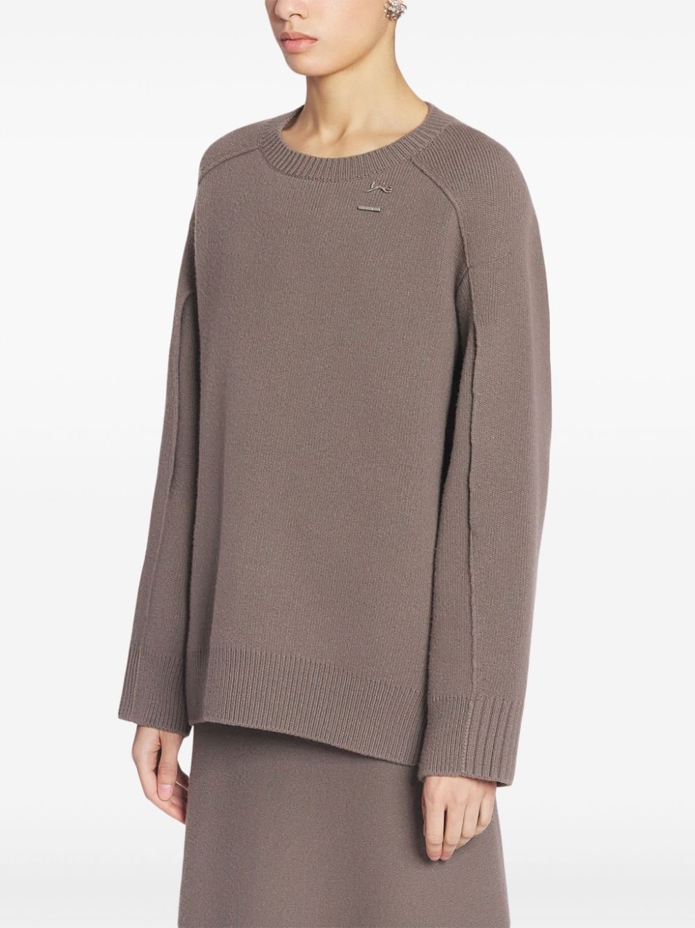 wool-cashmere oversize jumper - 3