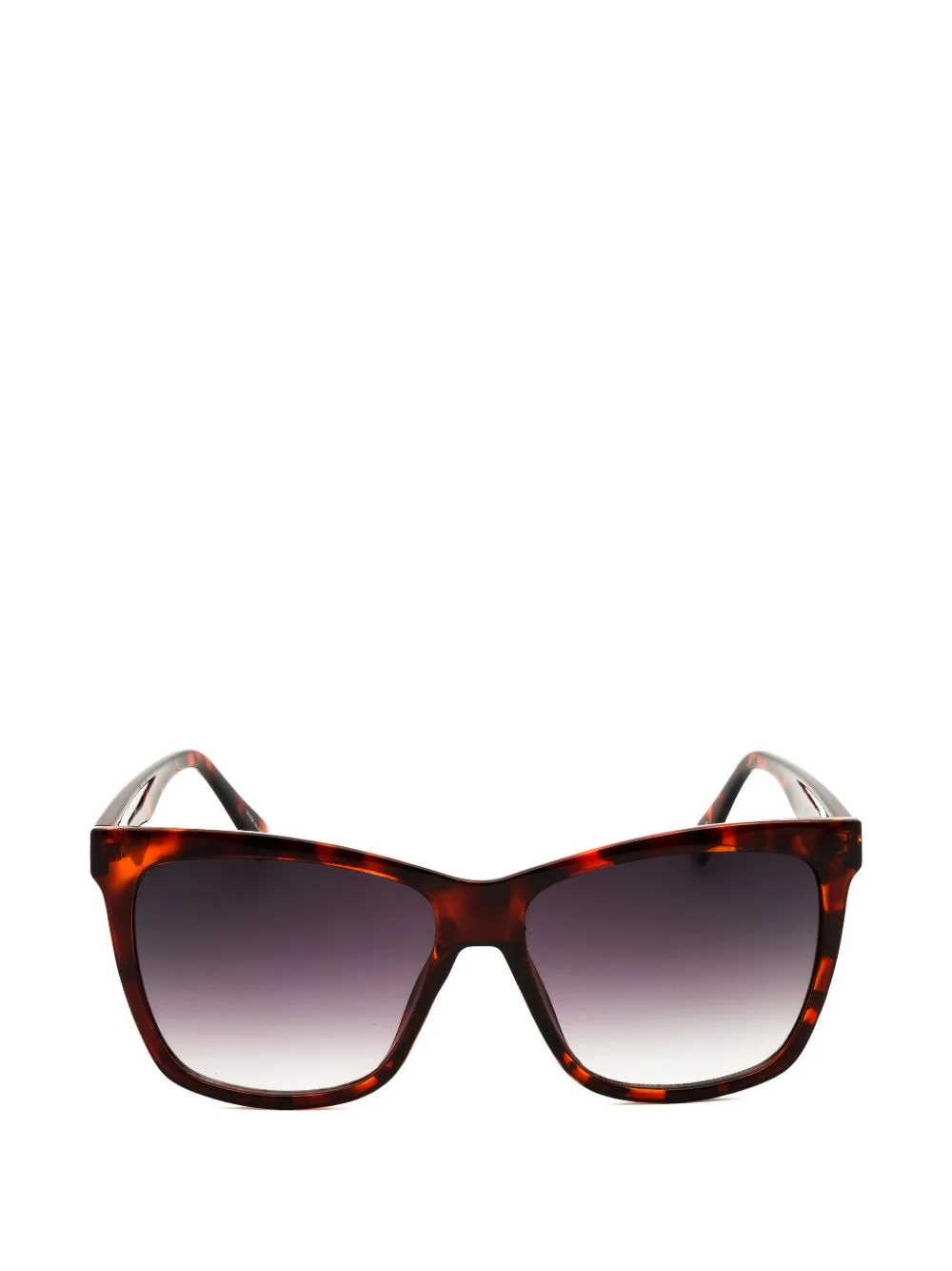 tortoiseshell-effect square-frame sunglasses - 1