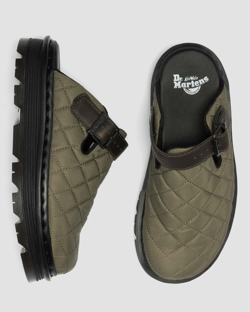 Dr. Martens Zebzag Quilted Canvas Slingback Platform Mules outlook