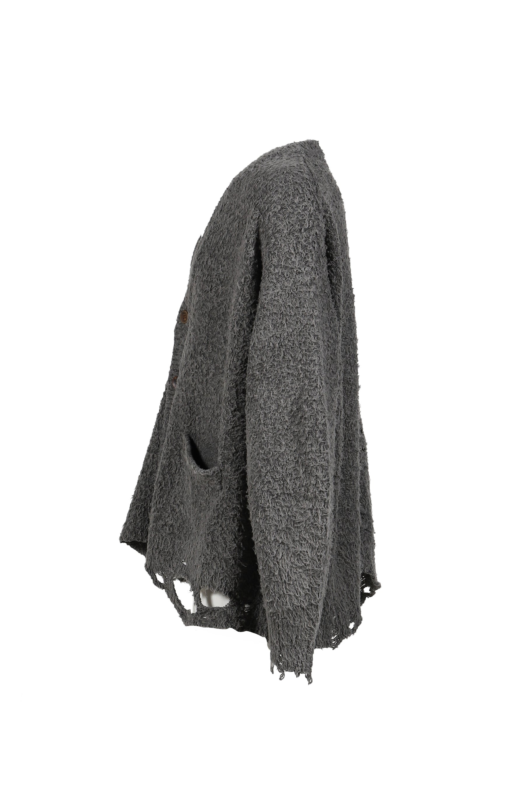 BACKBONE KNIT CARDIGAN / GRY - 7