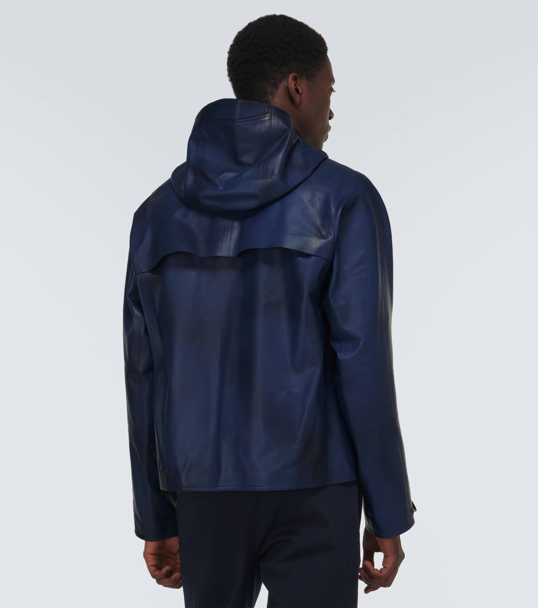 Hooded leather jacket - 4