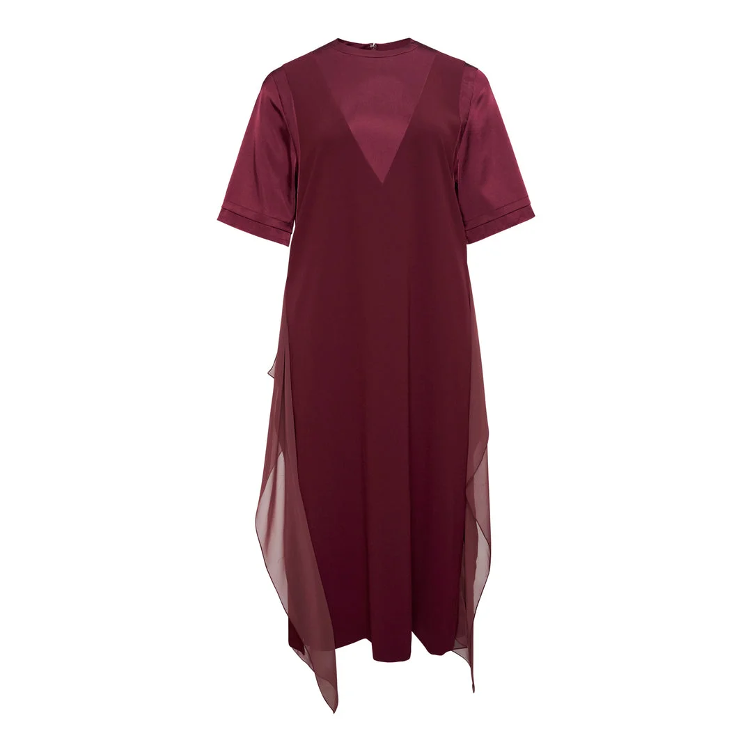 Layered Effect Midi Dress - 1