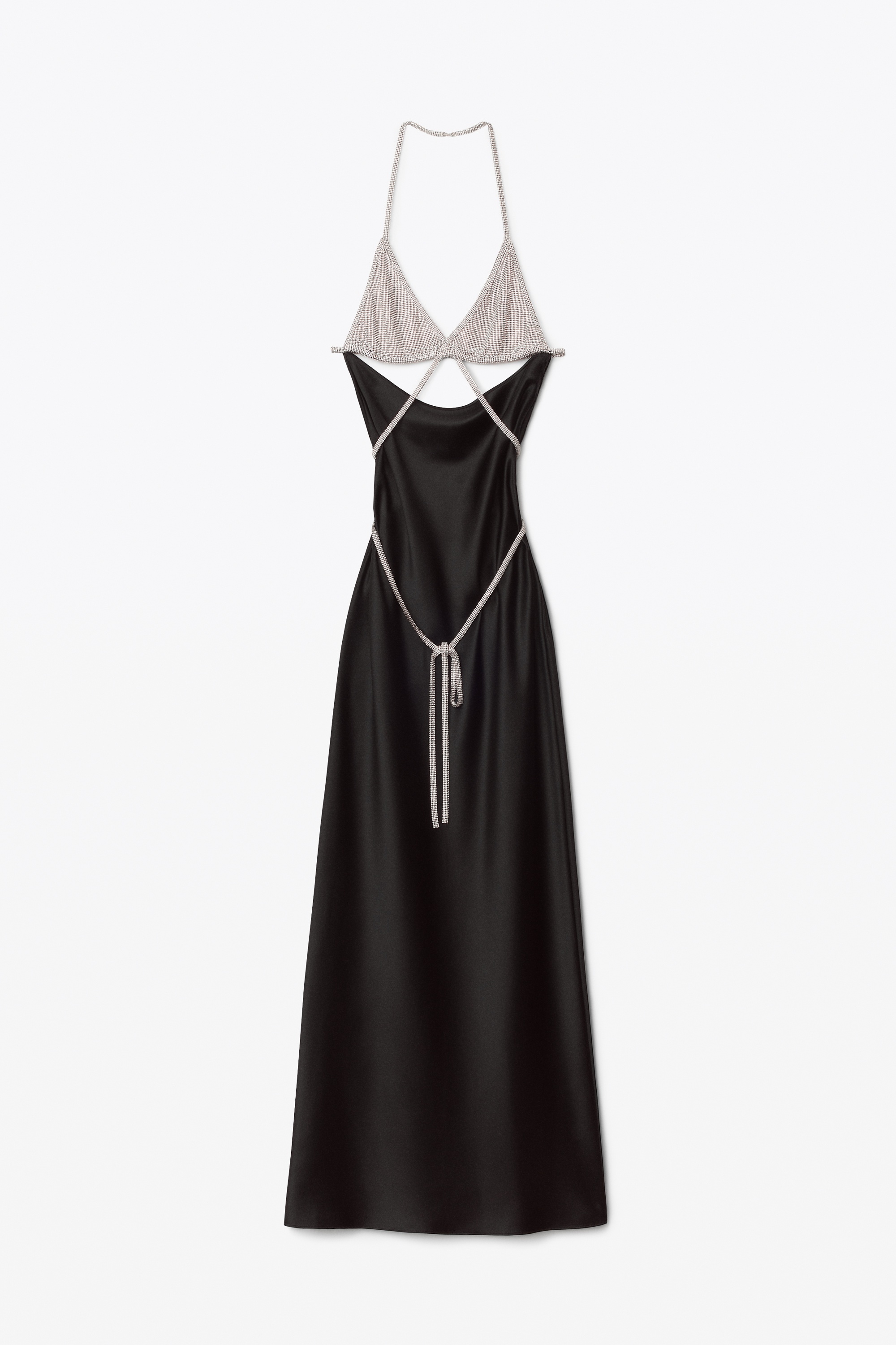 CRYSTAL BIKINI GOWN IN SILK CHARMEUSE - 1
