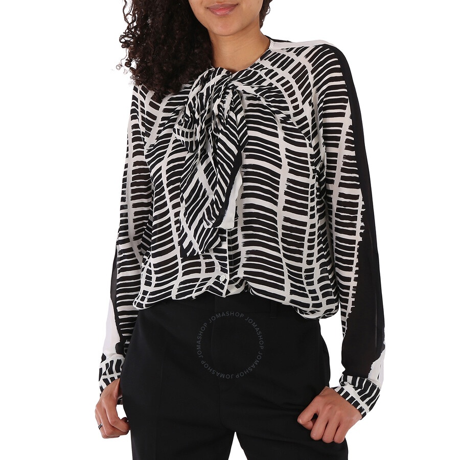 Atlein Ladies Black Georgette Shirt, Brand Size 36 (US Size 2) - 6