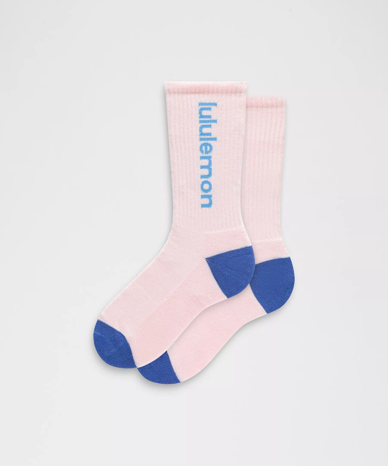 Unisex Daily Essential Crew Socks *Wordmark 1