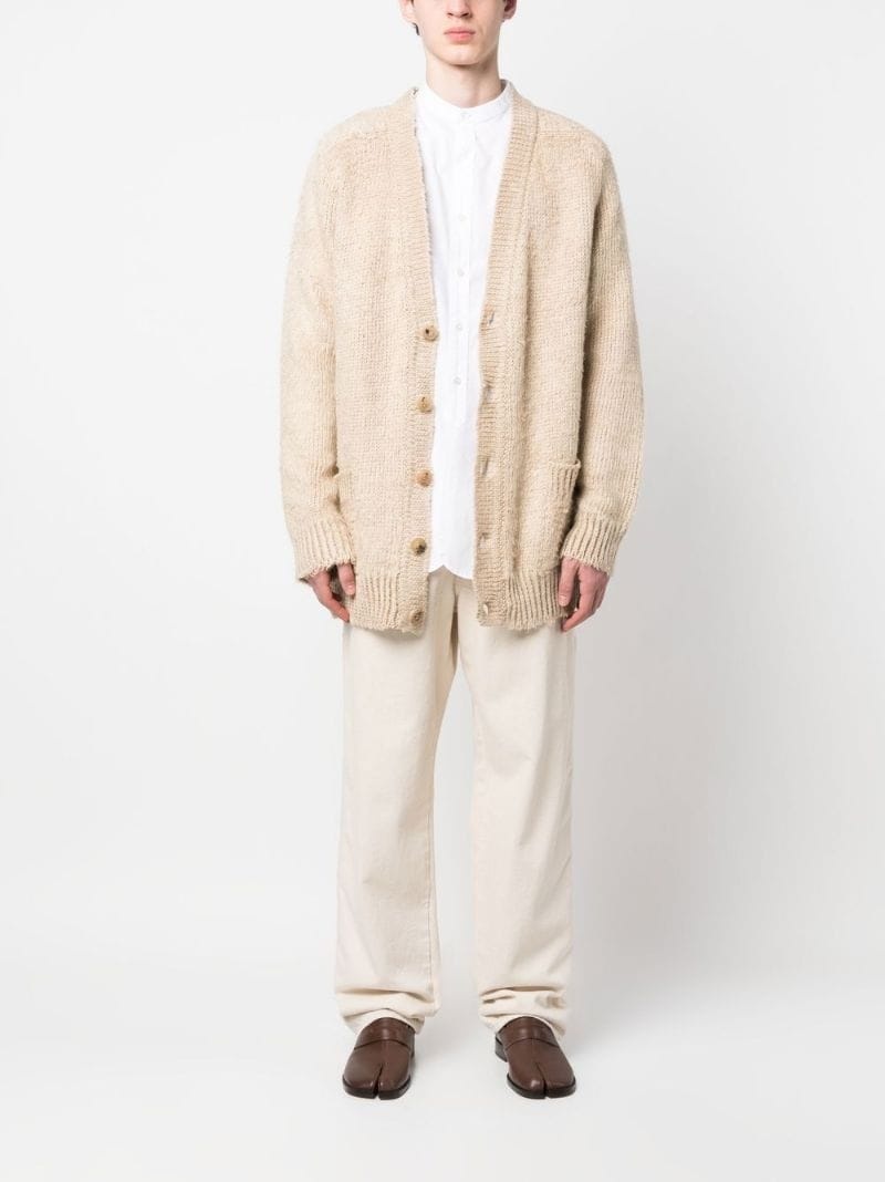 chunky-knit V-neck cardigan - 2