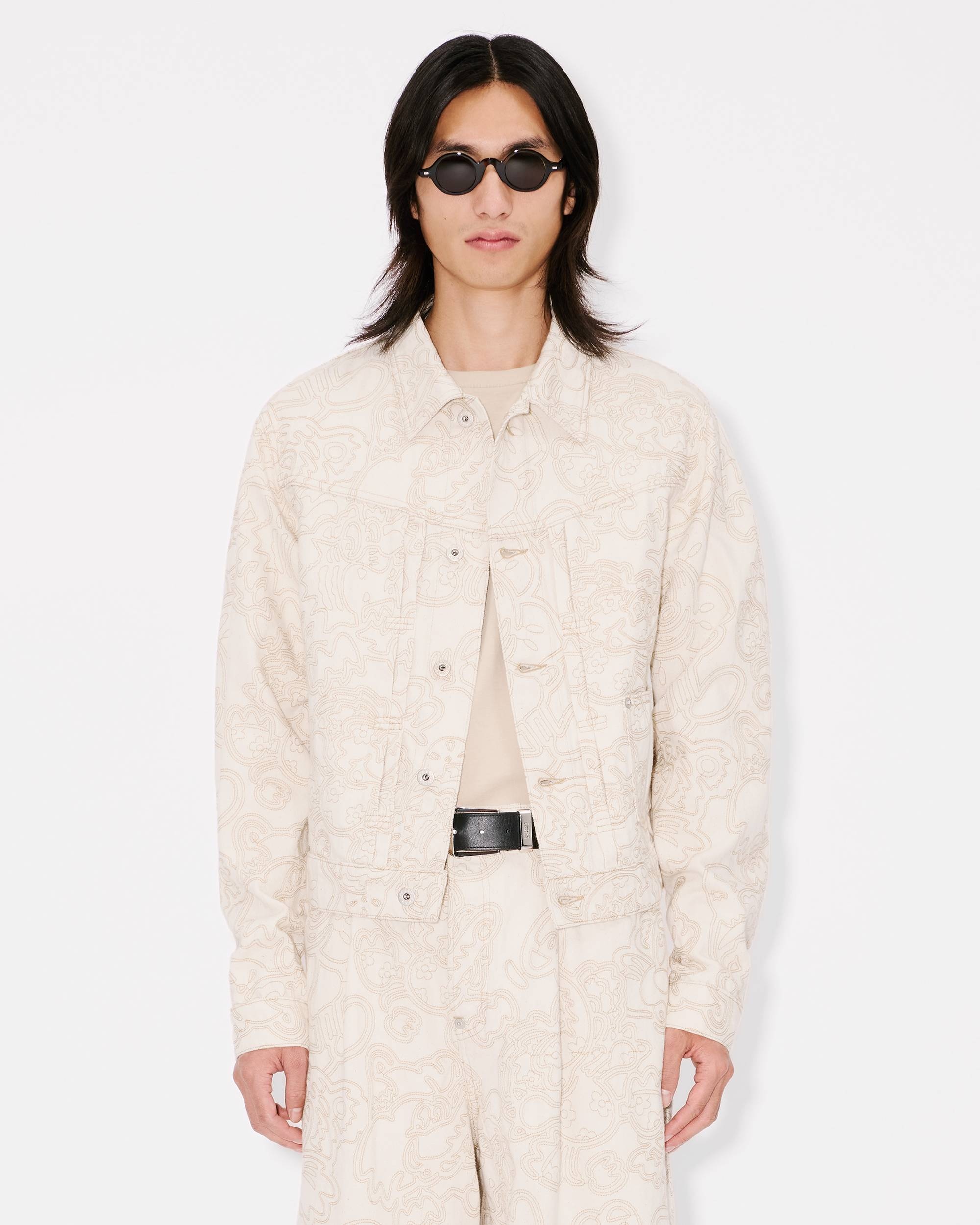 'KENZO by Verdy' embroidered trucker jacket in japanese denim - 4