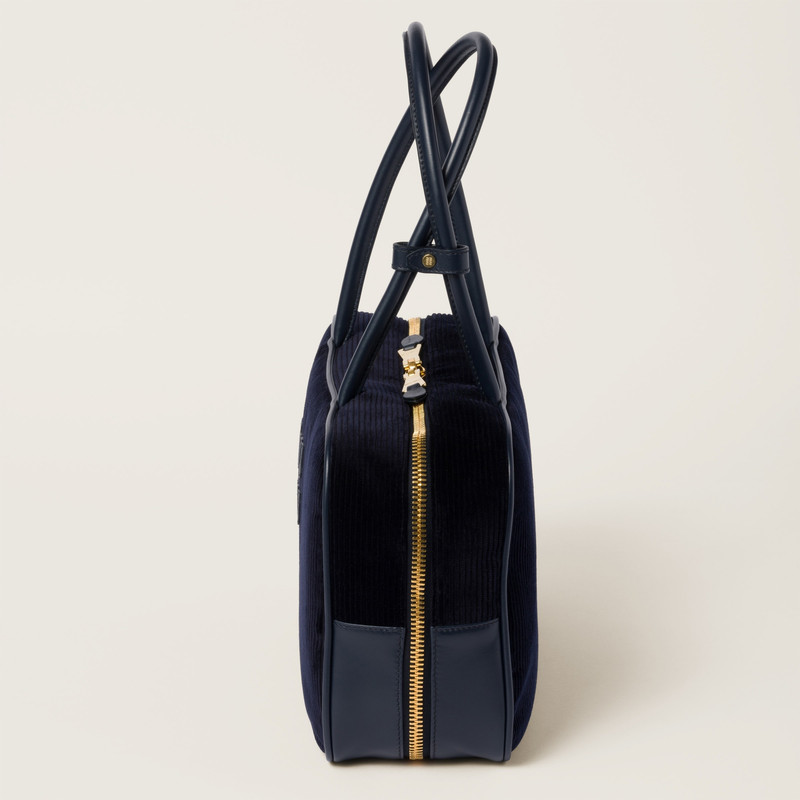 Beau corduroy top-handle bag 5