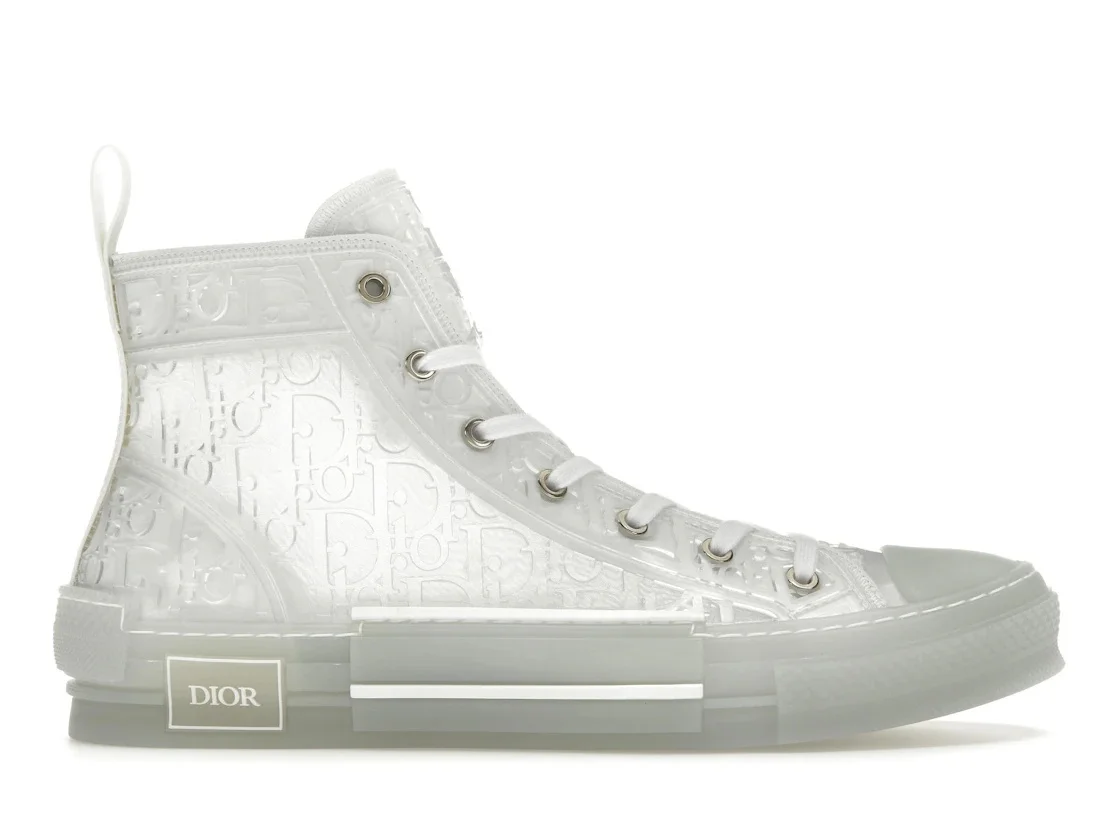 Dior B23 High Top White Raised Oblique - 1